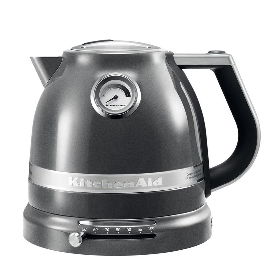 KitchenAid 5KEK1522EMS Artisan Medallion Silver 1.5 Litre Kettle