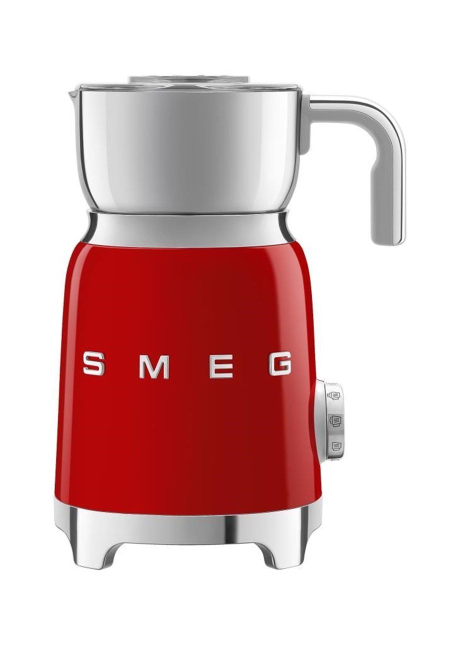 SMEG Kırmızı Süt Köpürtme Makinası MFF01RDEU
