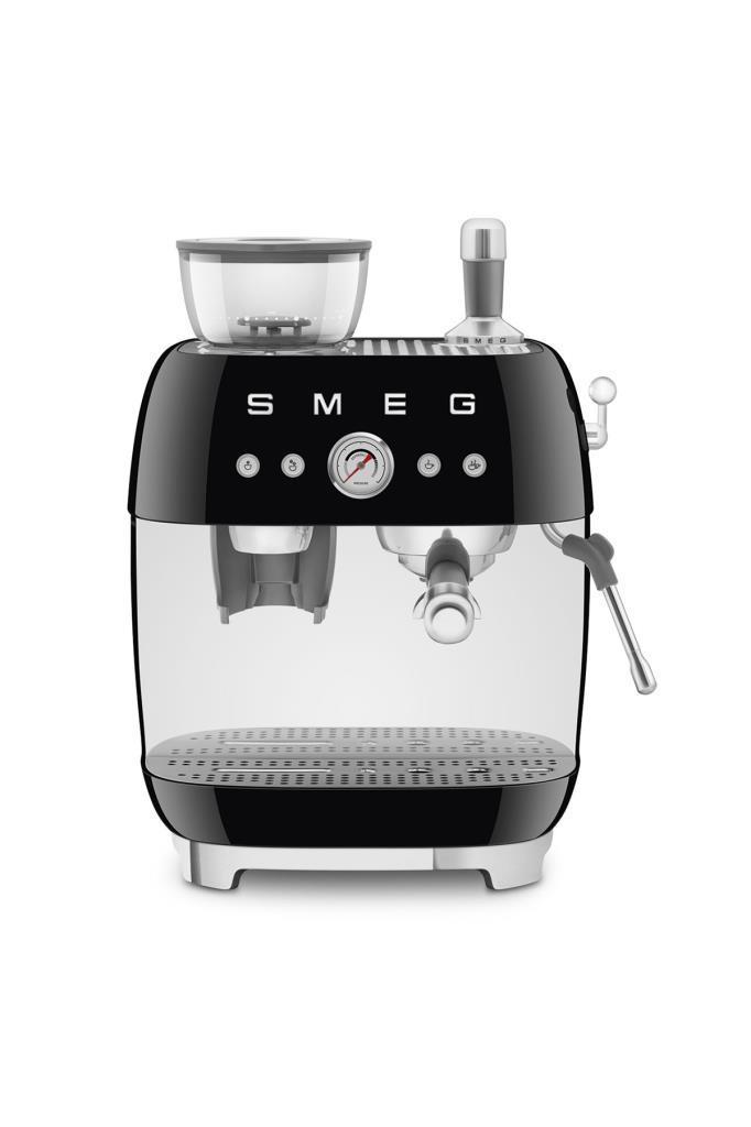 Smeg Siyah Öğütücülü Espresso Kahve Makinesi EGF03BLEU