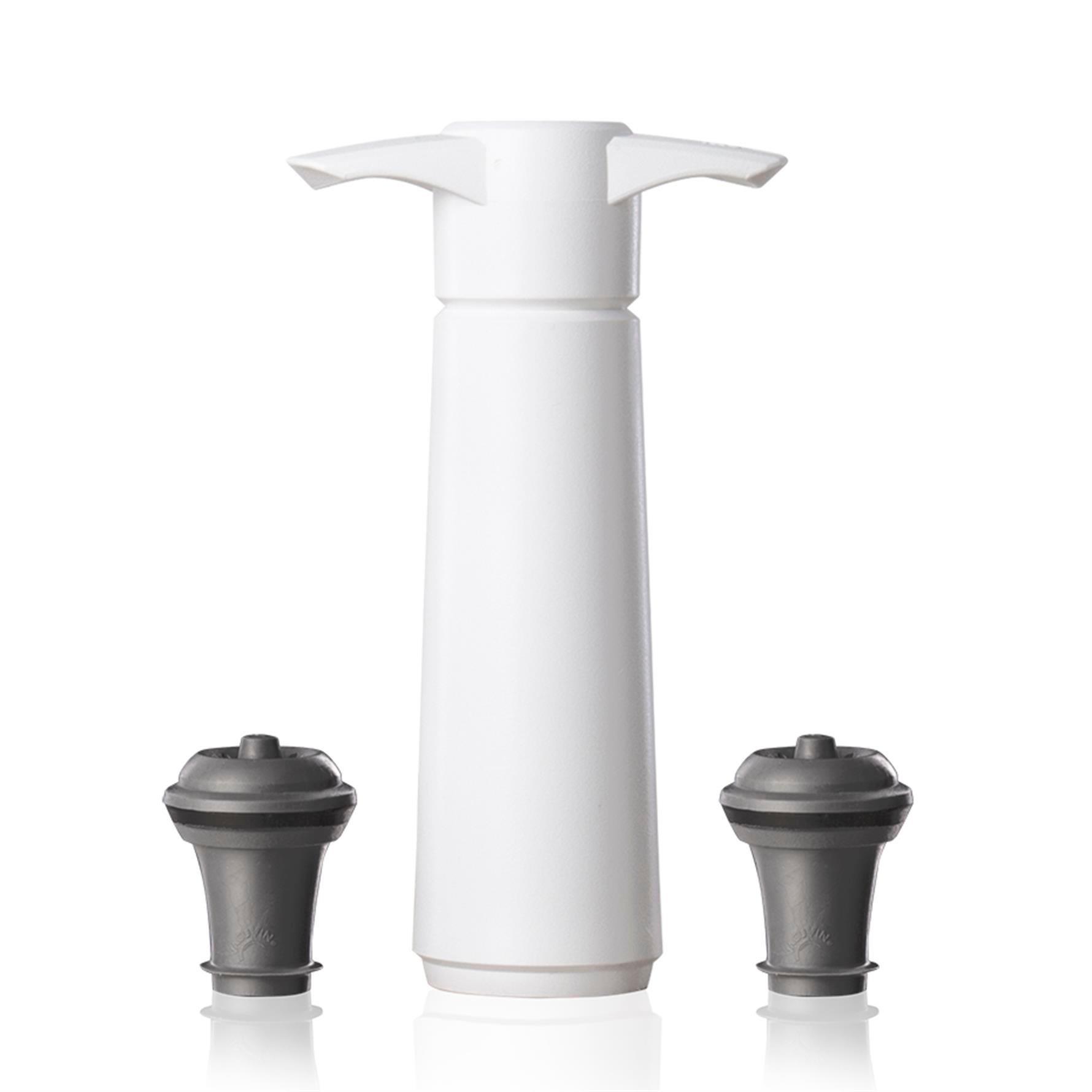 Vacu Vin Şarap Vakum Seti, Beyaz (1 Pompa, 1 Şarap Tıpası)