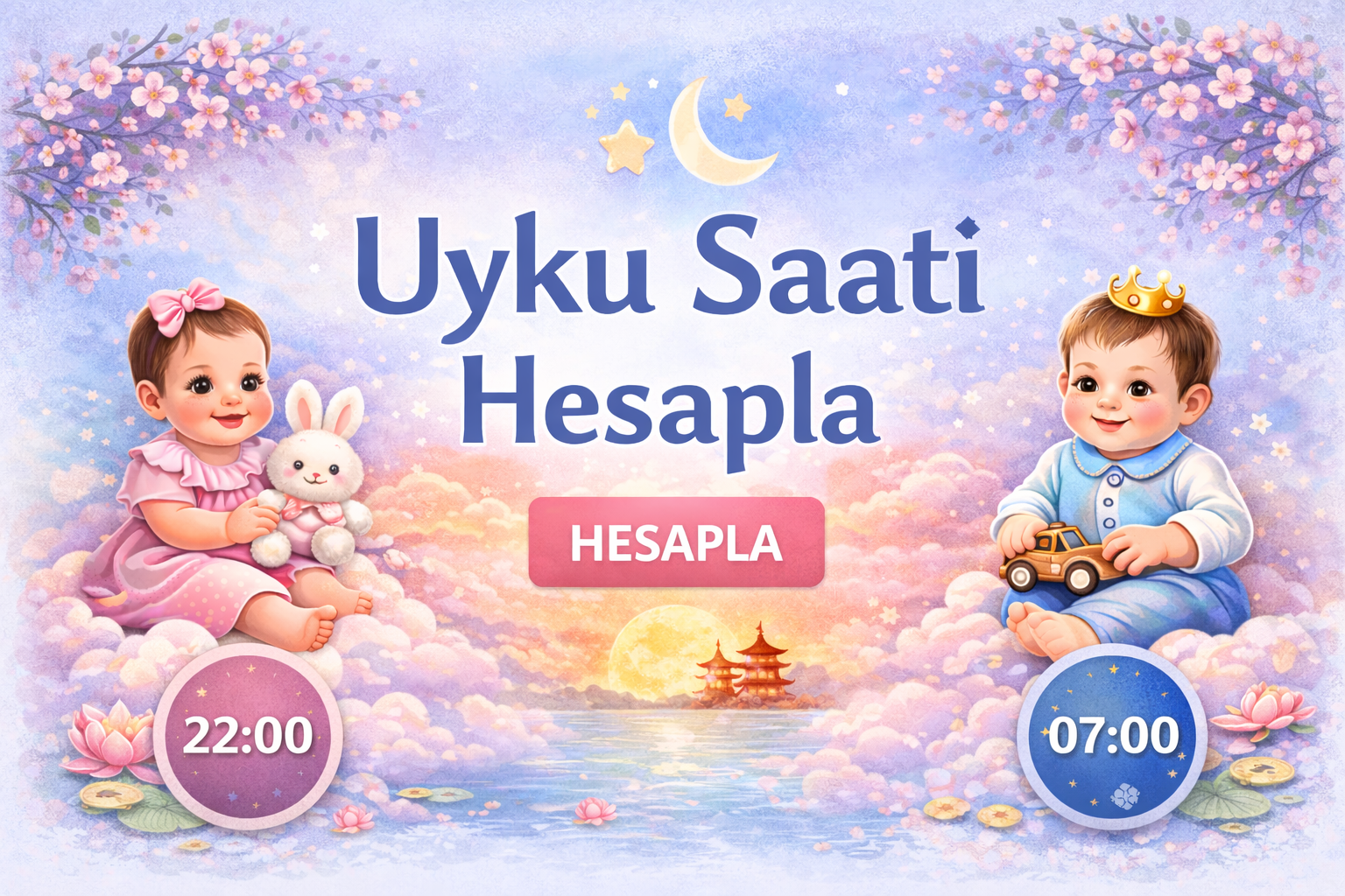 Uyku Saati Hesaplama | Bebek ve Çocuklar İçin En Doğru Uyku Zamanı