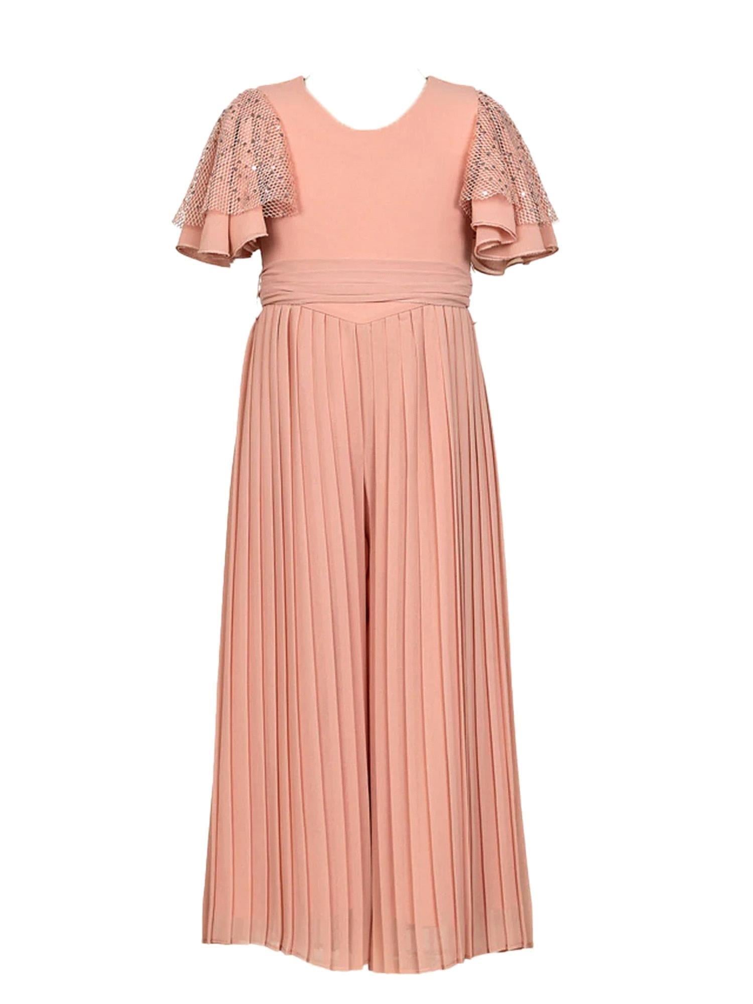 Abel&Lula Kız Çocuk Şifon Tulum Pembe 5235