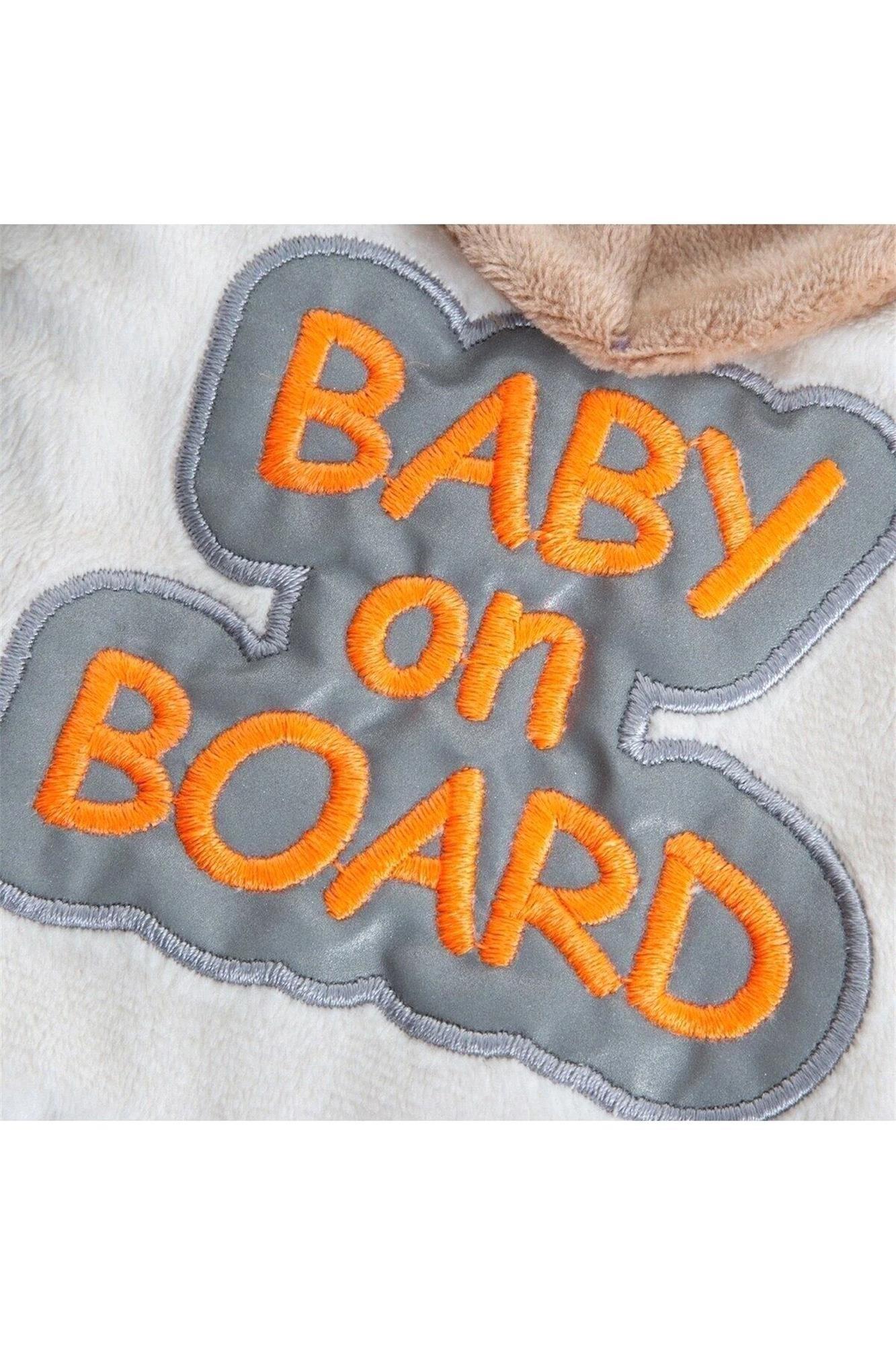 Babyjem Reflektörlü Arabada Bebek Var Aparatı Kahve Art-875