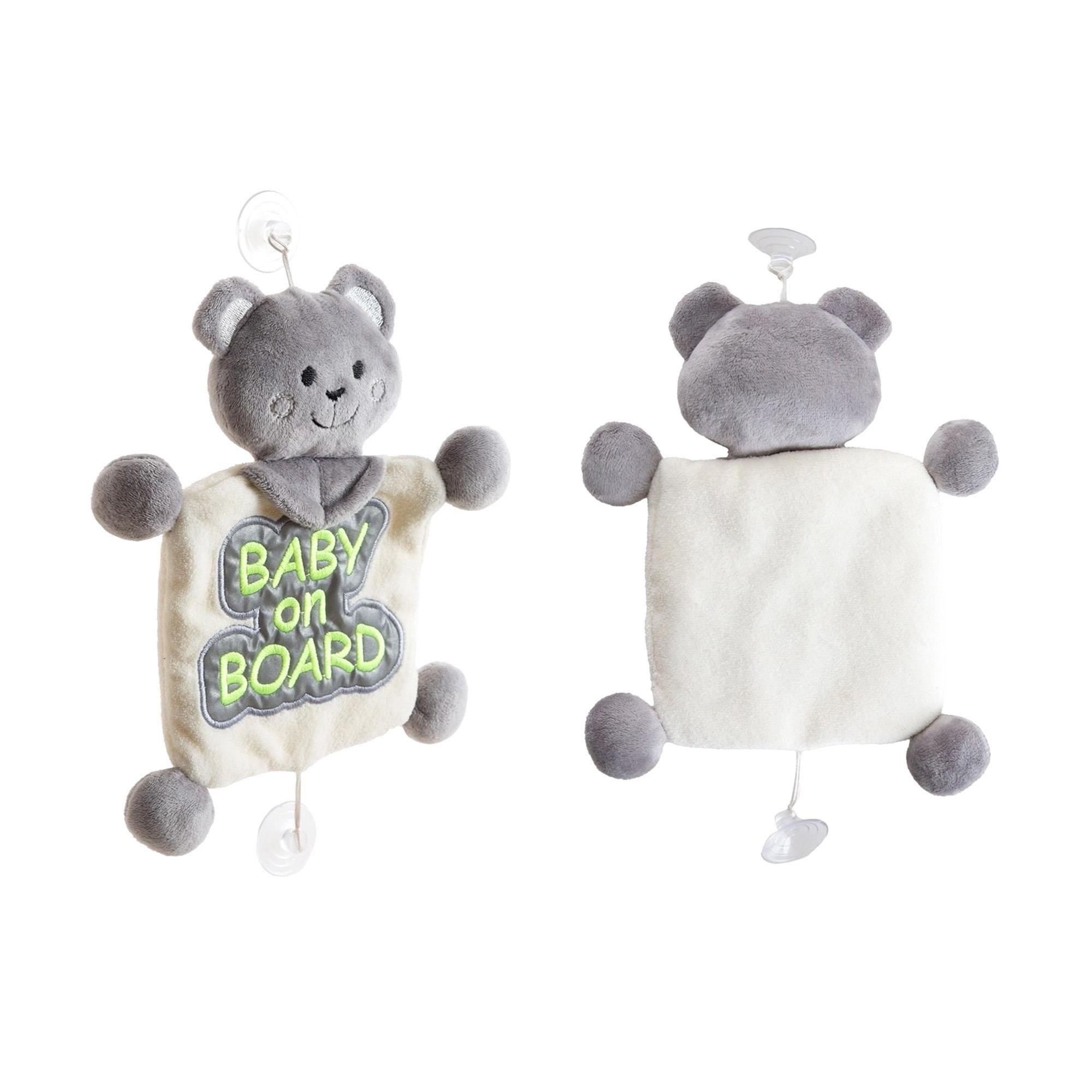 Babyjem Reflektörlü Arabada Bebek Var Aparatı Gri Art-875