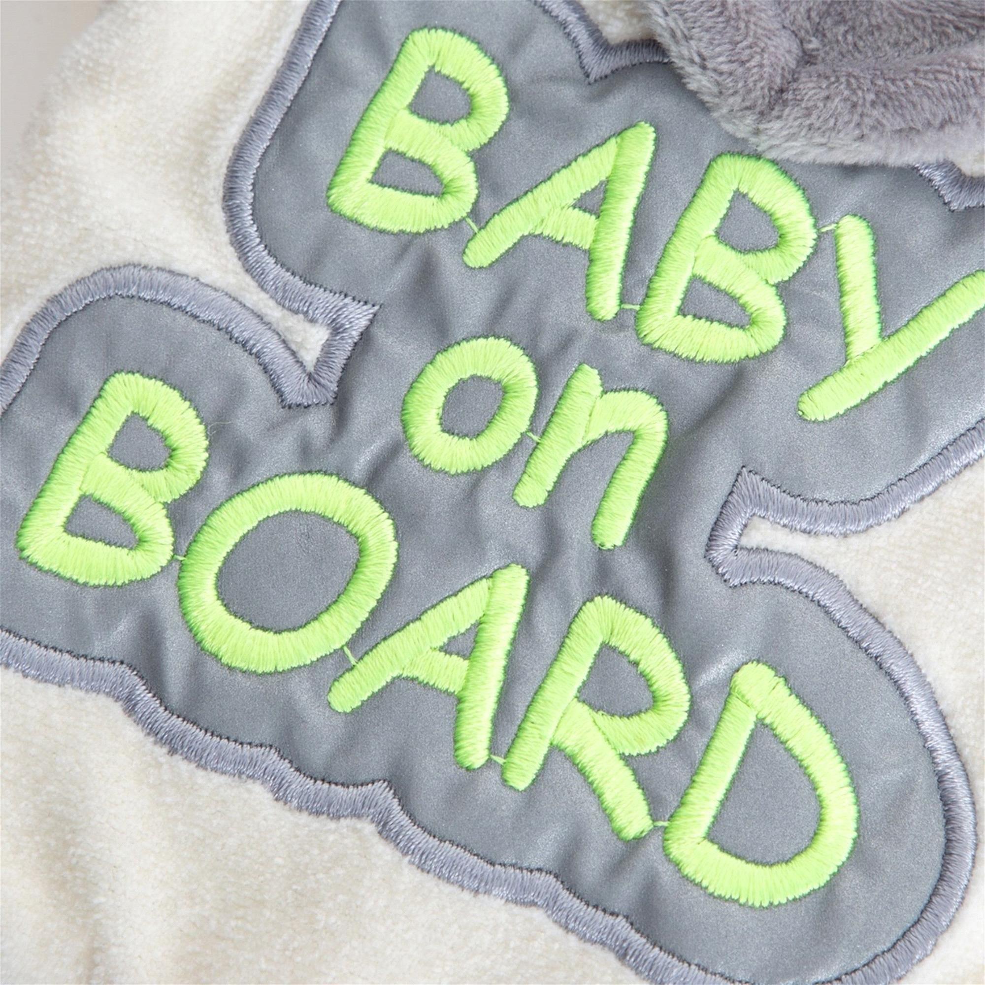 Babyjem Reflektörlü Arabada Bebek Var Aparatı Gri Art-875