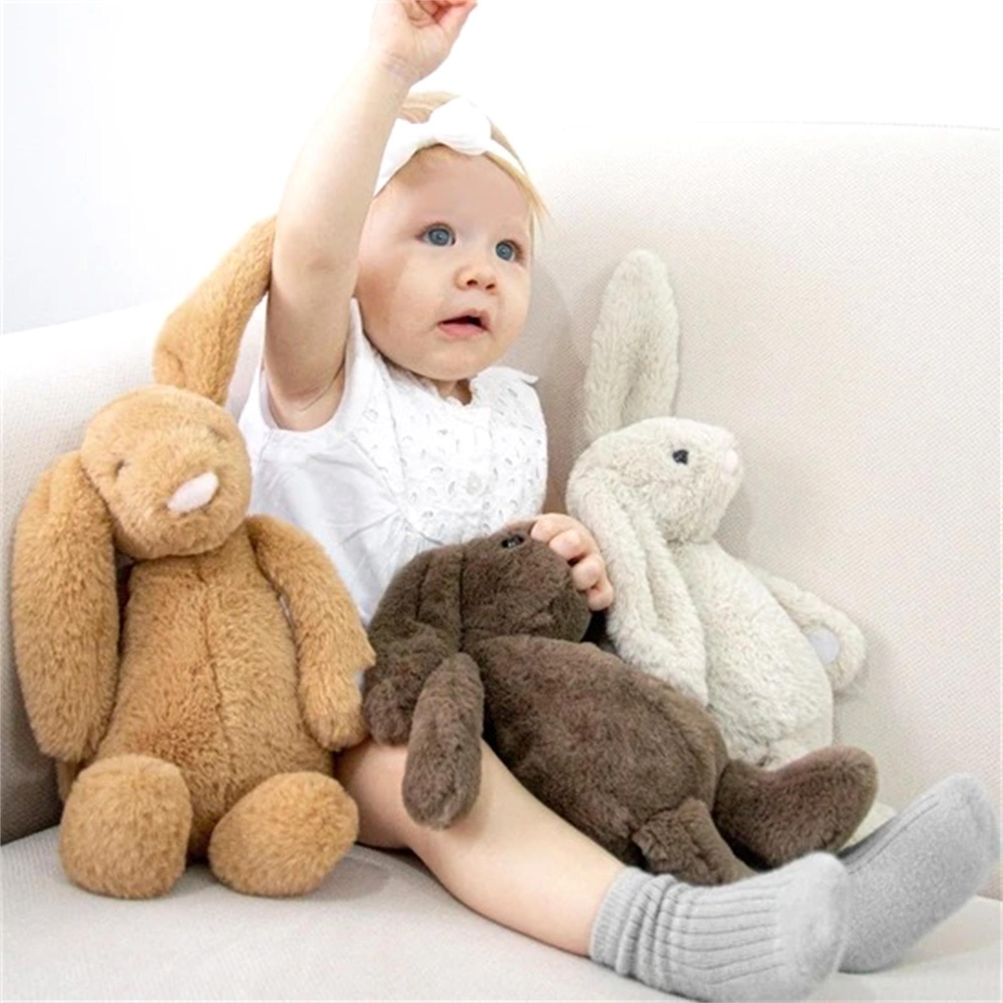 Babyjem Uyku Arkadaşım Oturabilen Tavşan Açık Kahve 30 Cm Art-730