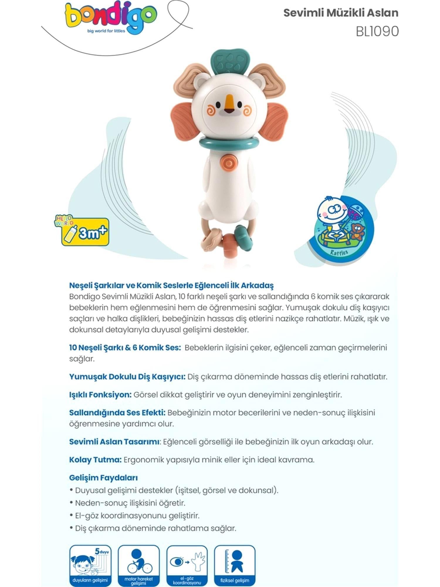 Bondigo Müzikli Sevimli Aslan BL1090