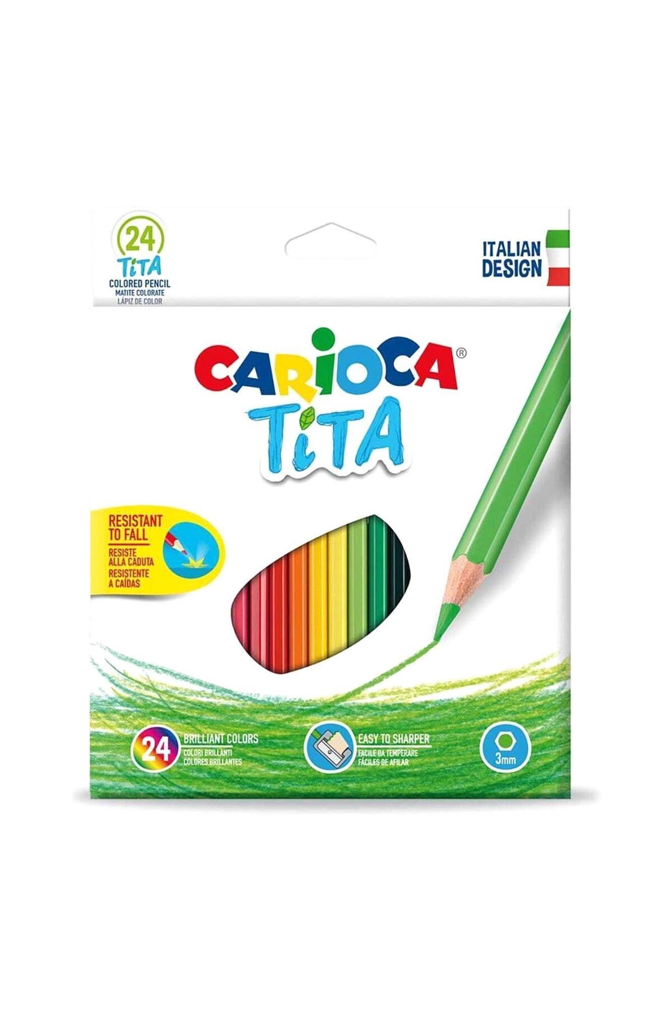 Carioca 24lü Tita Üçgen Kuru Boya Kalemi 42794