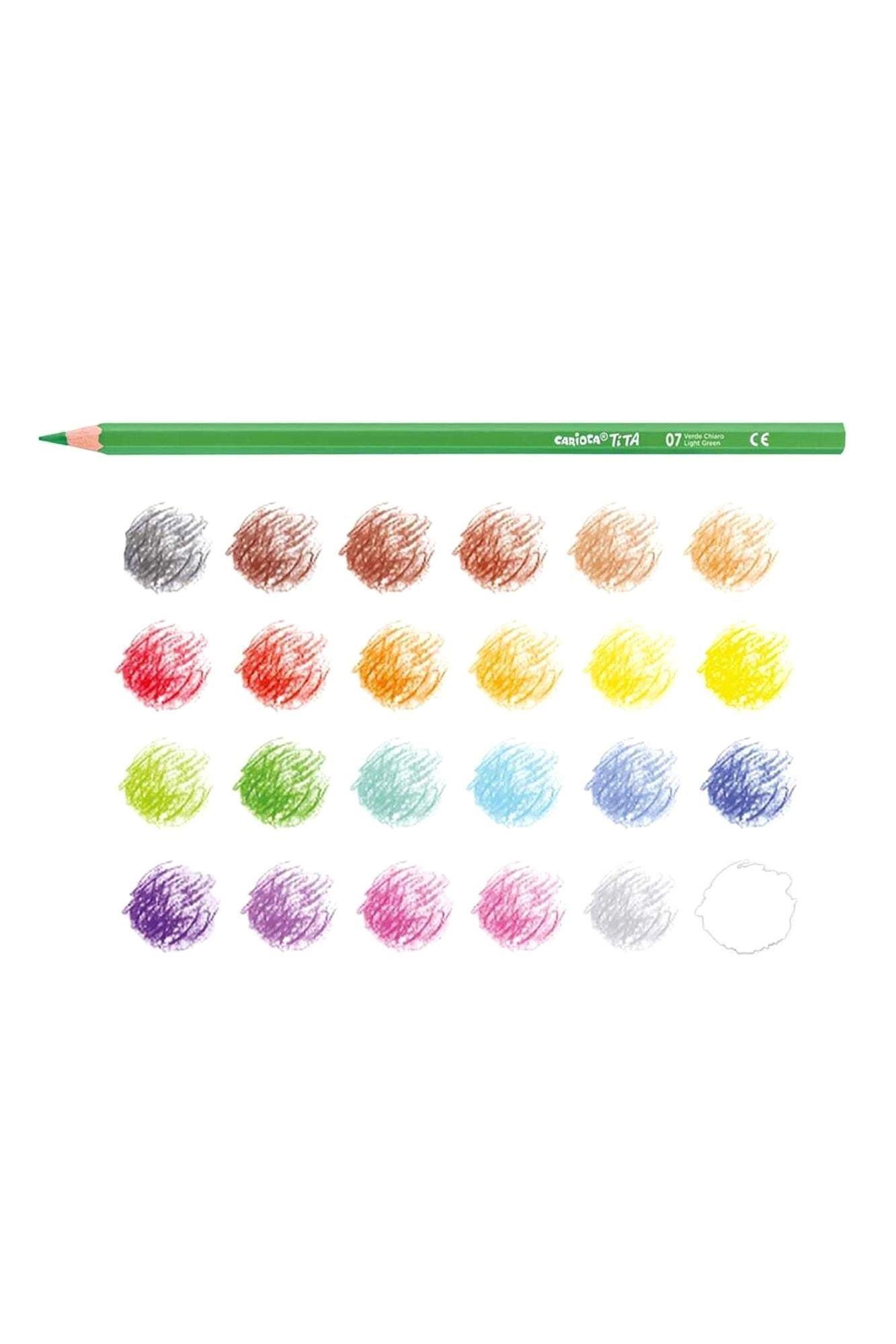 Carioca 24lü Tita Üçgen Kuru Boya Kalemi 42794