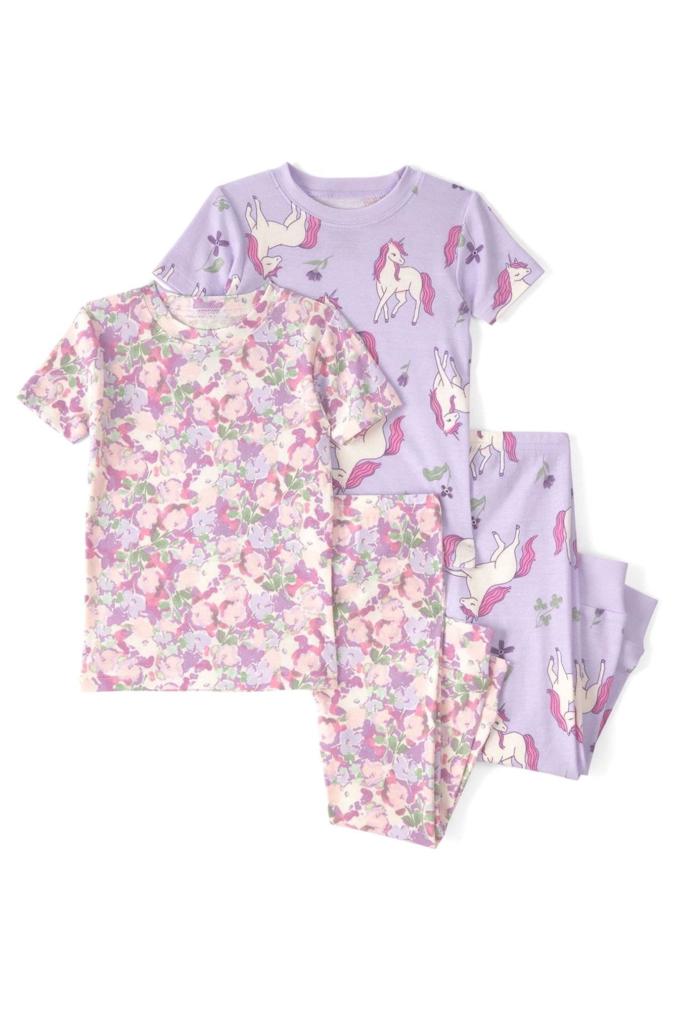 Carters Kız Bebek 4lü Pijama Takımı Lila 1U595610