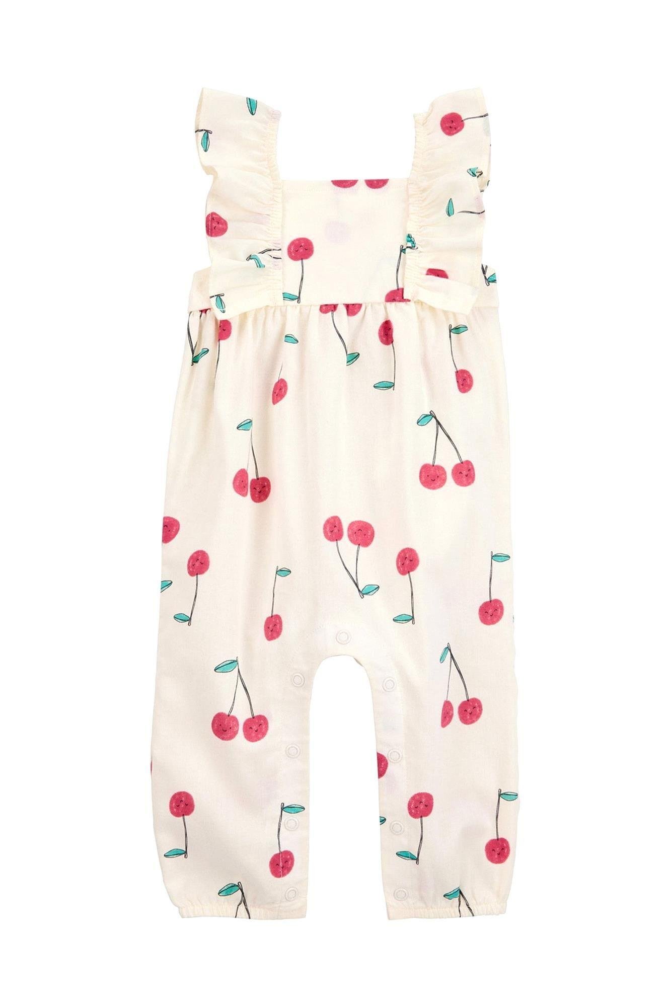 Carter's Kız Bebek Fırfırlı Uzun Tulum Krem 1S530710