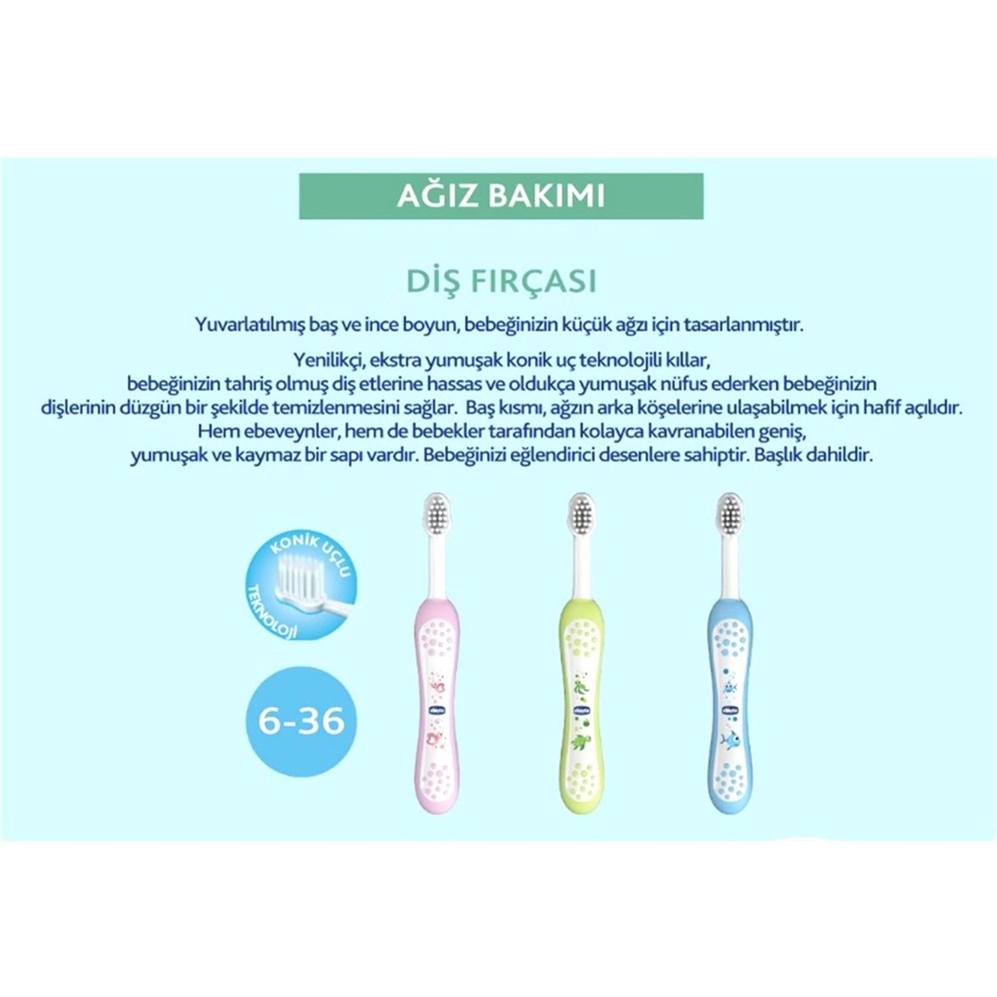 Chicco Diş Fırçası Mavi 69582