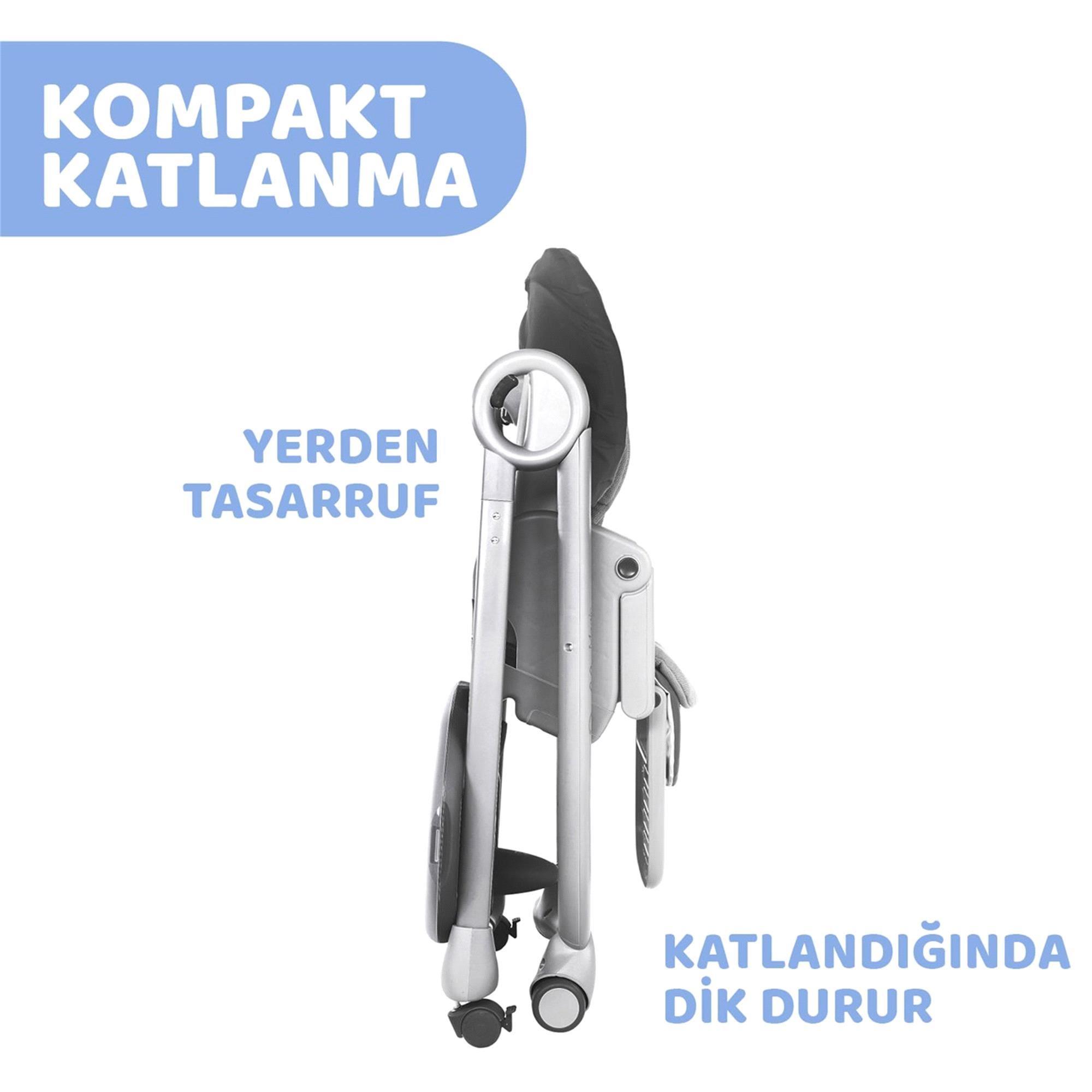 Chicco Polly Magic Mama Sandalyesi Koyu Gri