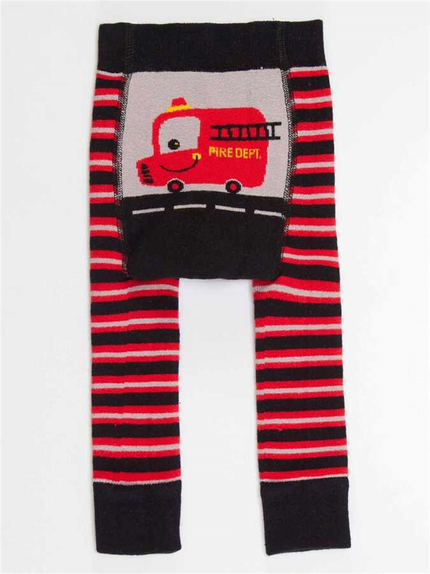 Denokids Erkek Bebek İtfaiye Tayt Pantolon Cff-22S1-149