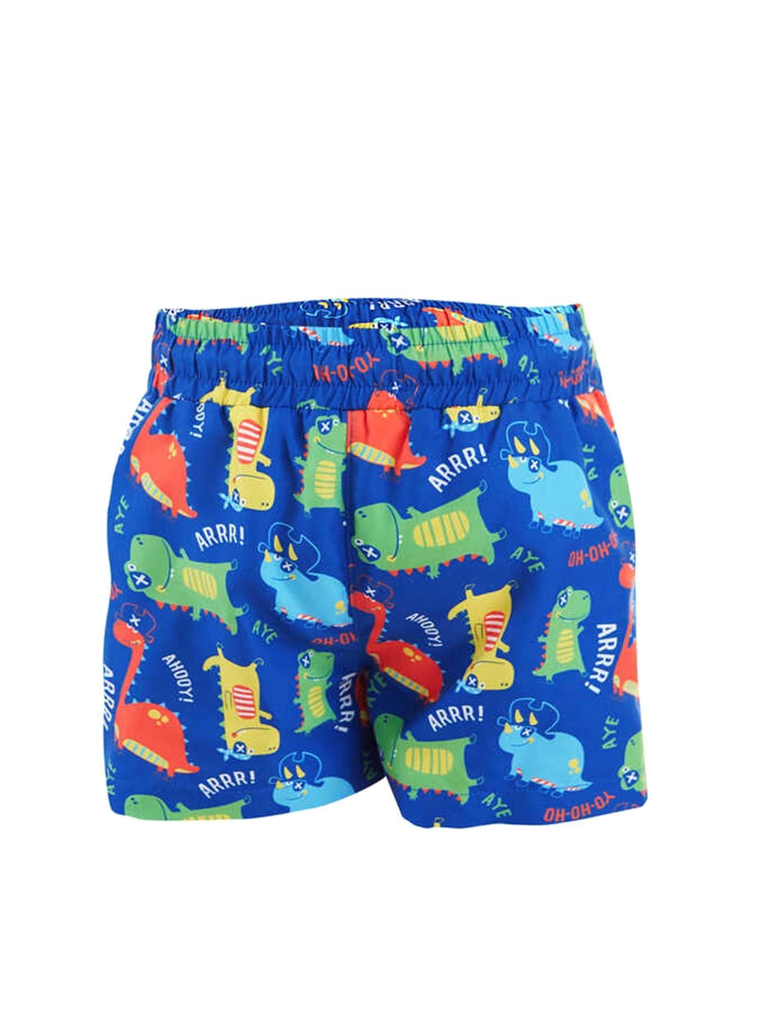 Denokids Erkek Çocuk Dinozor Deniz Şortu Mayo Lacivert CFF-23Y2-007