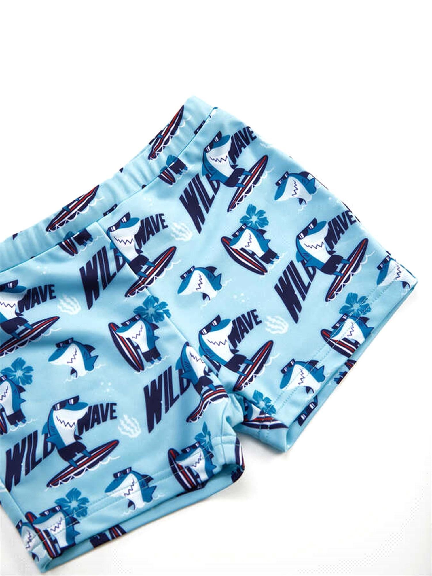 Denokids Erkek Çocuk Shark Şort Mayo CFF-23Y2-009