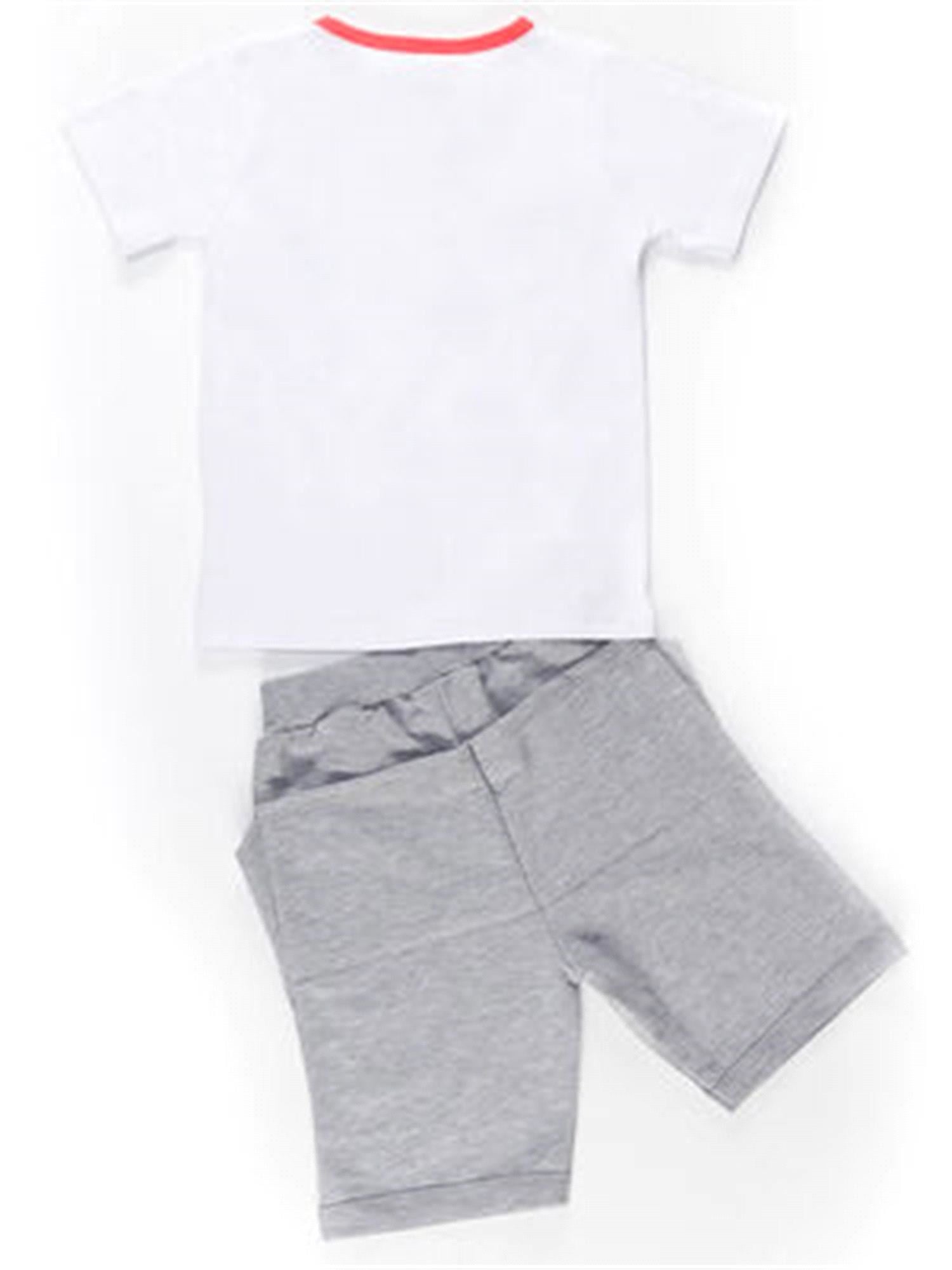 Denokids Erkek Çocuk Timsah Baggy Tişört Şort Takım Cff-19Y1-173