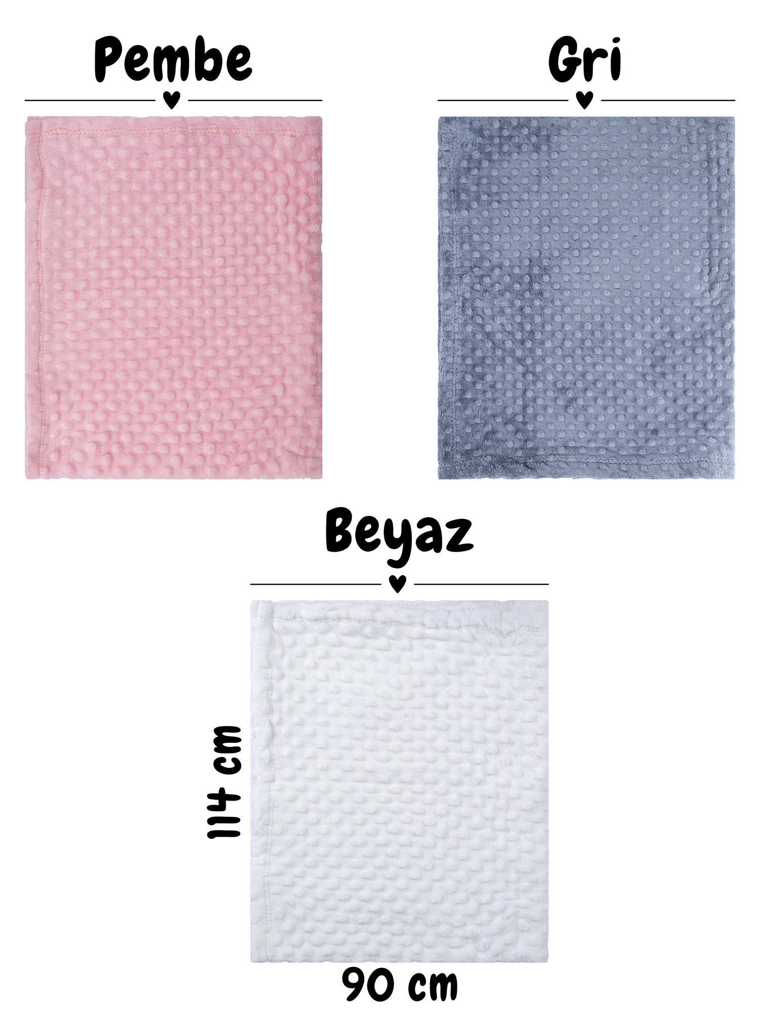 Golden Unisex Bebek Battaniye Beyaz 90*110 