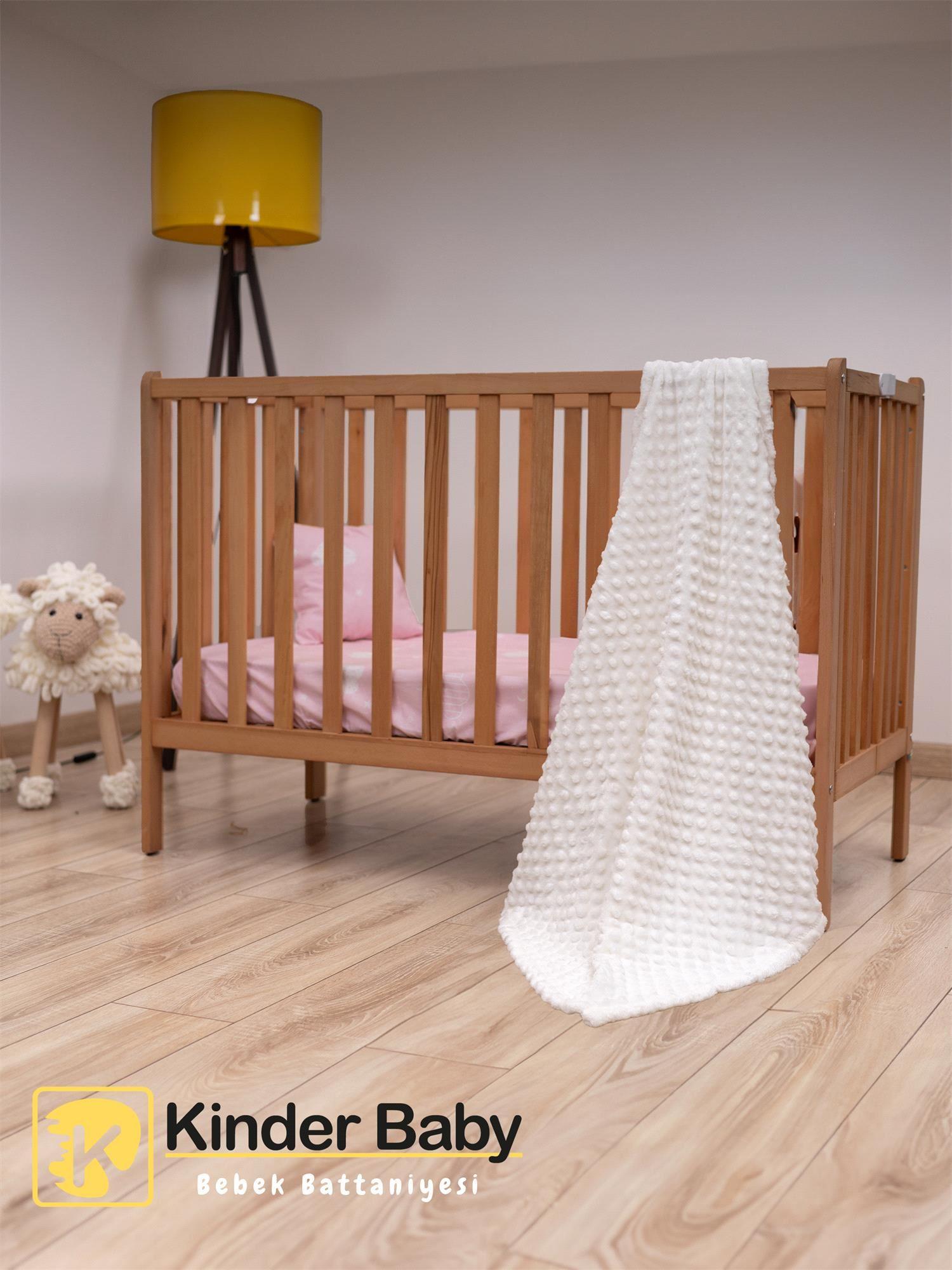 Golden Unisex Bebek Battaniye Beyaz 90*110 