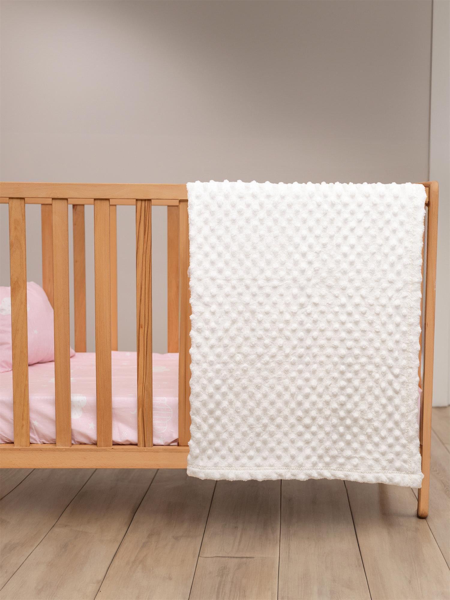 Golden Unisex Bebek Battaniye Beyaz 90*110 