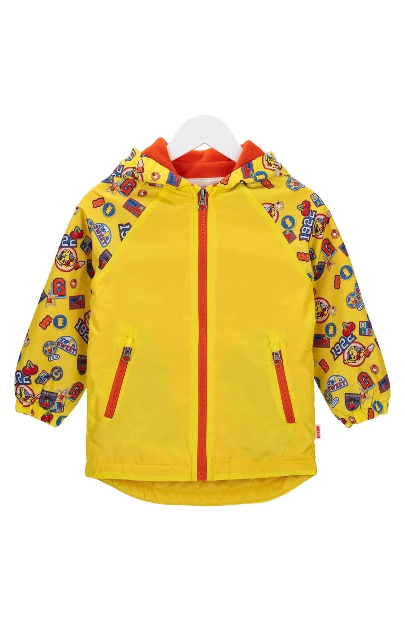 Haribo Çocuk Kolu Desenli Mont Sarı OUT01F