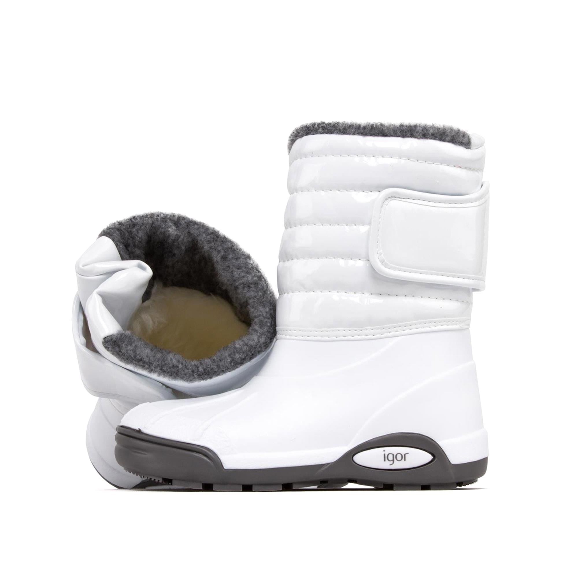 İgor Çocuk Topo Ski Charol Yağmur Çizmesi Beyaz W10168-001