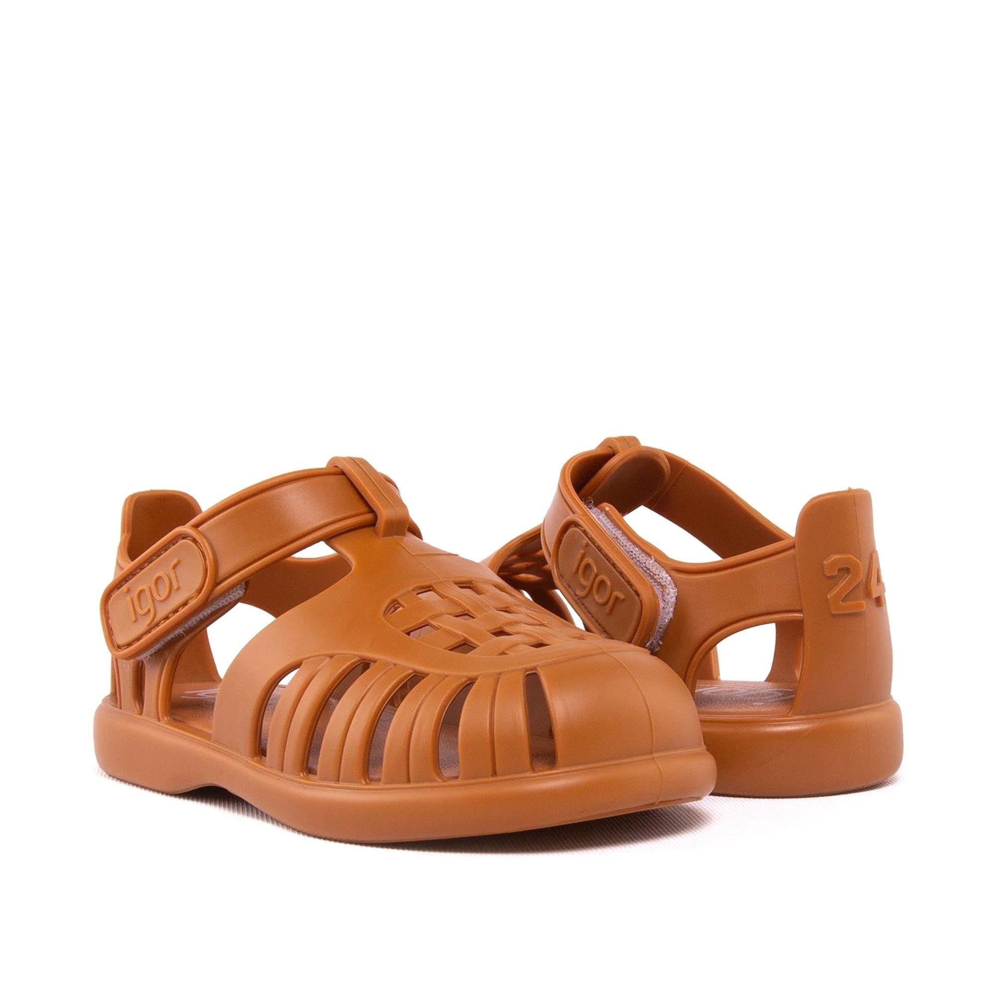 İgor Erkek Çocuk Tobby Solid Sandalet Caramel S10271-215