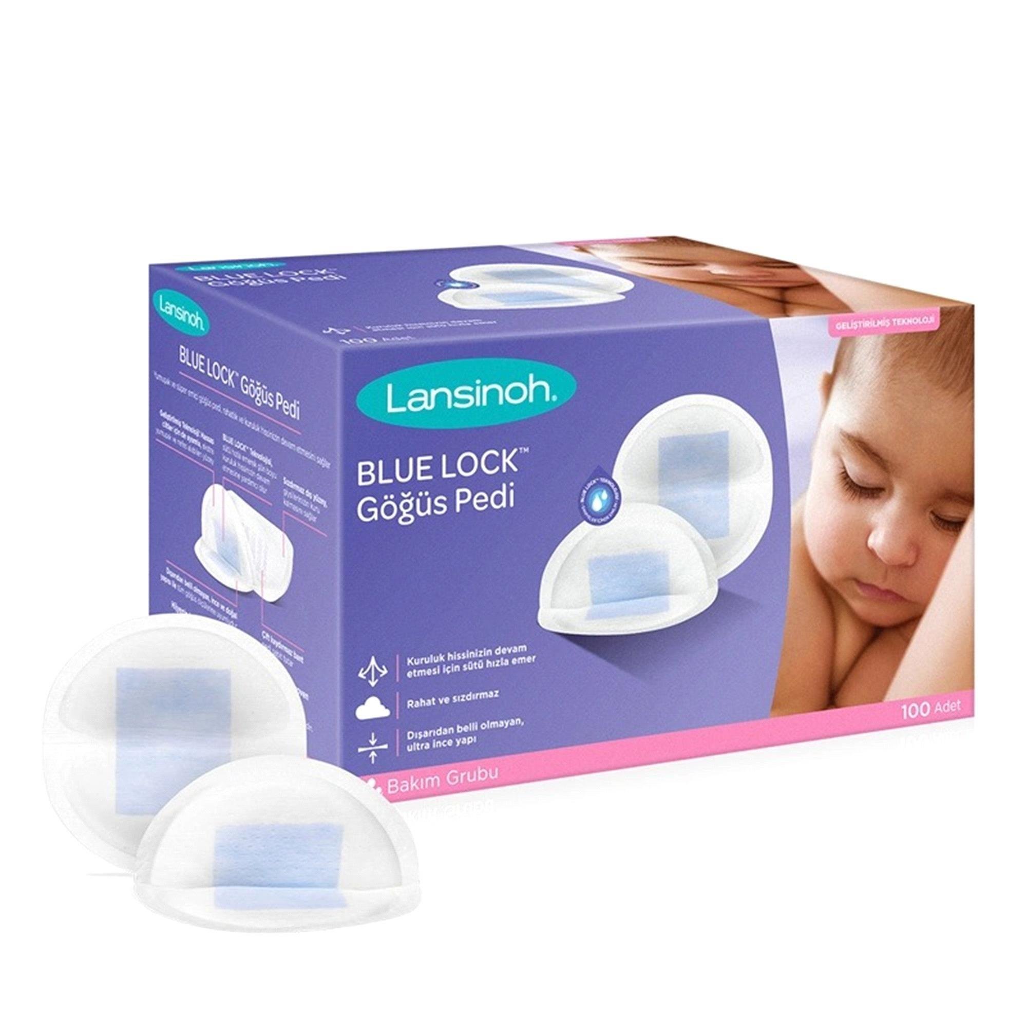 Lansinoh Blue Lock Göğüs Pedi 100 Adet 44370