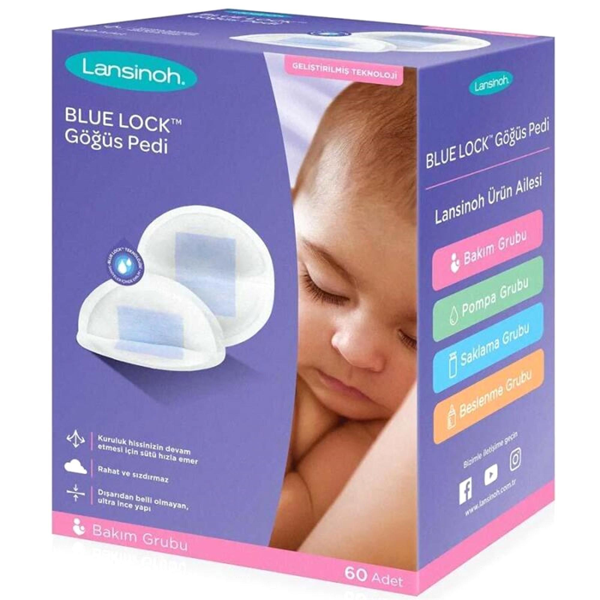 Lansinoh Blue Lock Göğüs Pedi 60 Adet 44369