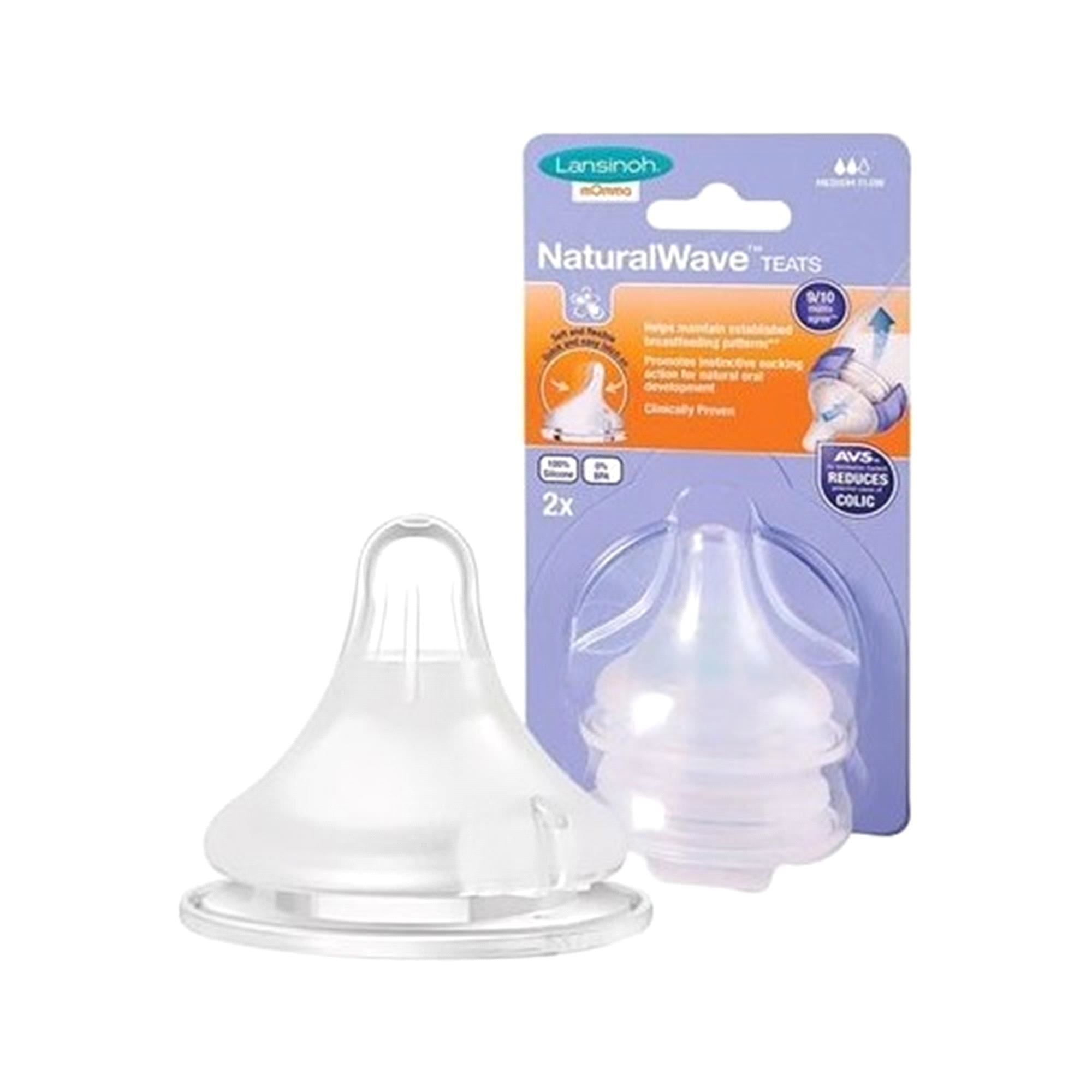 Lansinoh Natural Wawe 2'li Biberon Emziği Orta Akışlı 76020