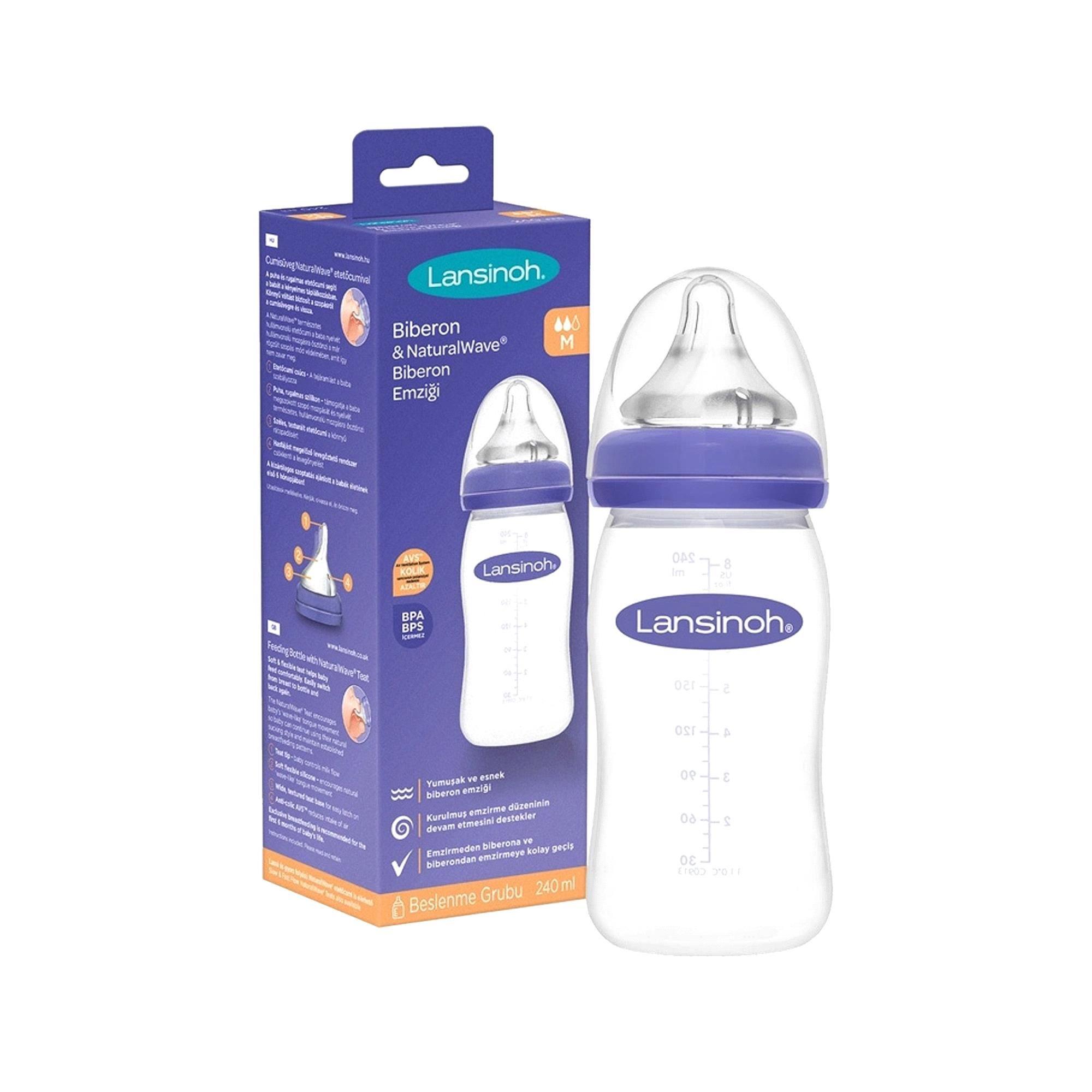 Lansinoh Natural Wawe Silikon Uçlu Biberon 240 ml 75590