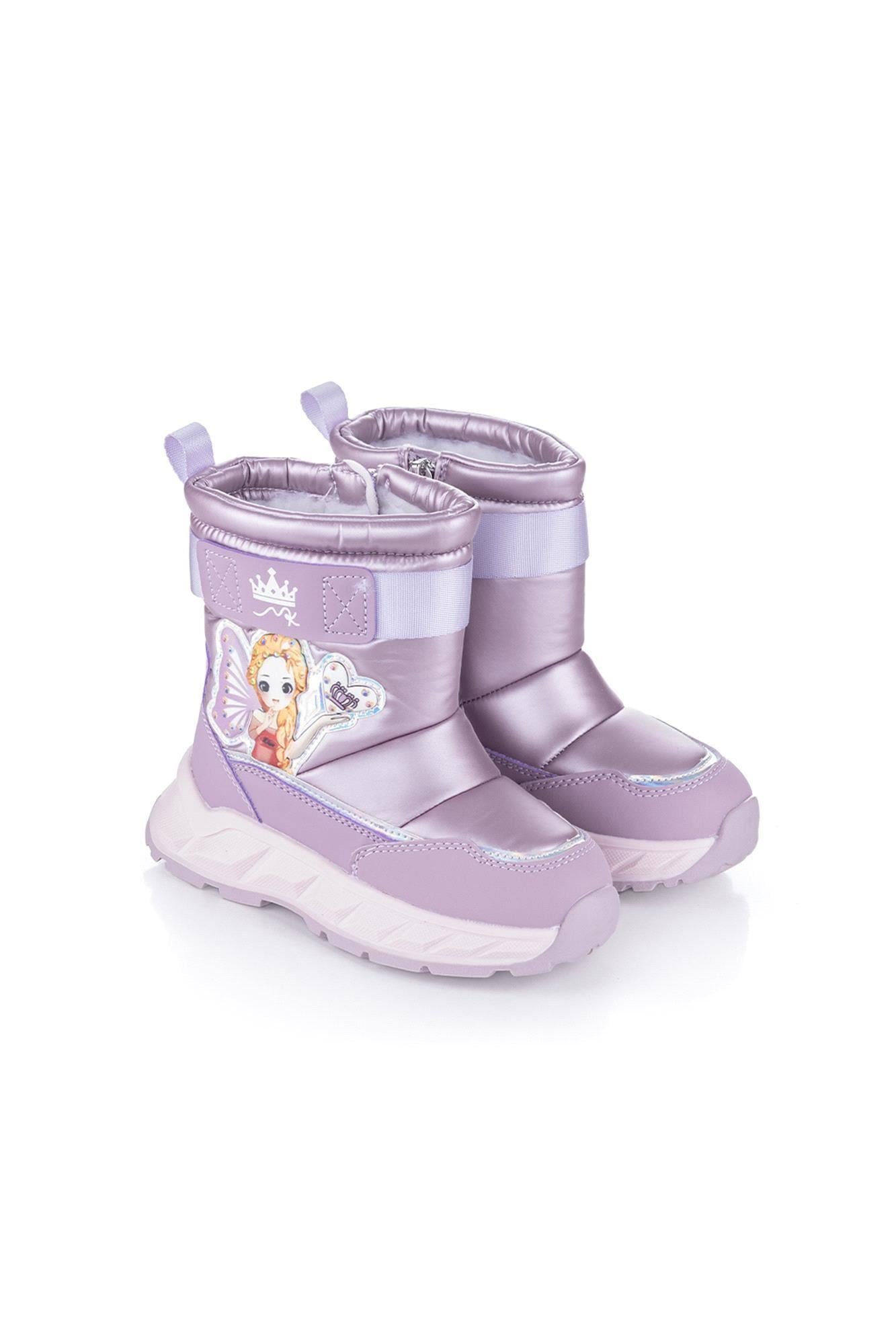 Marco Kids Kız Çocuk Casual Kar Botu Lila 22673 P-1