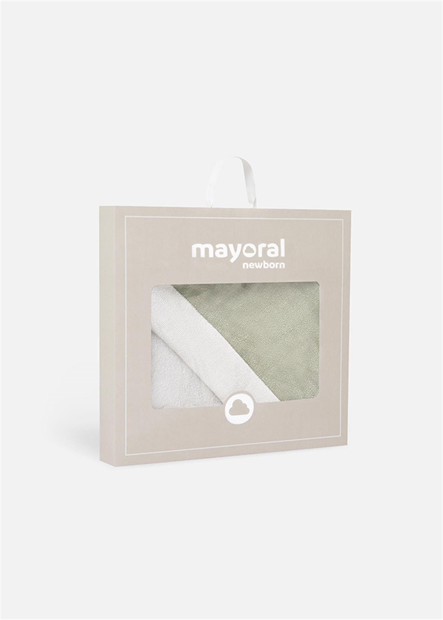 Mayoral Bebek Kapşonlu Banyo Havlusu Yeşil 9988