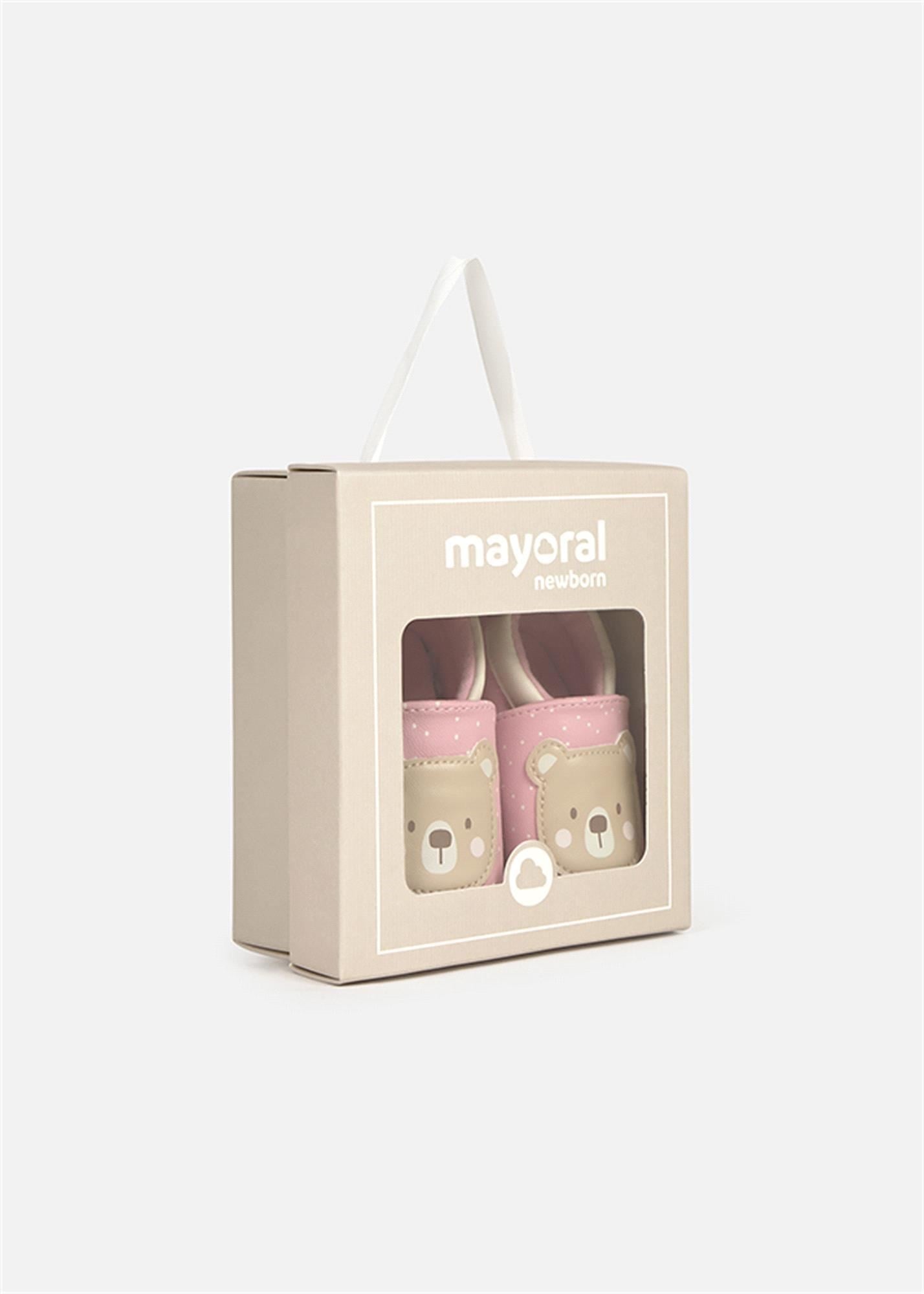 Mayoral Bebek Yenidoğan Puantiyeli Patik Pembe 9943