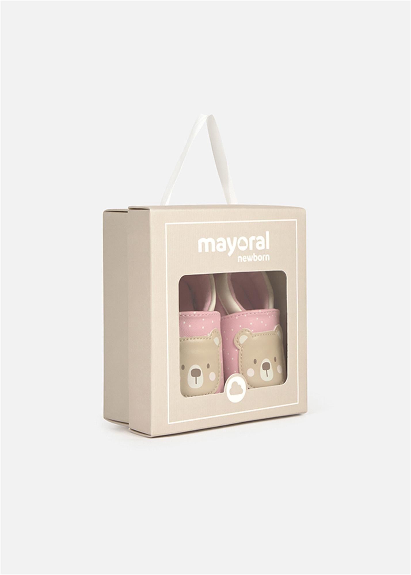 Mayoral Bebek Yenidoğan Puantiyeli Patik Pembe 9943