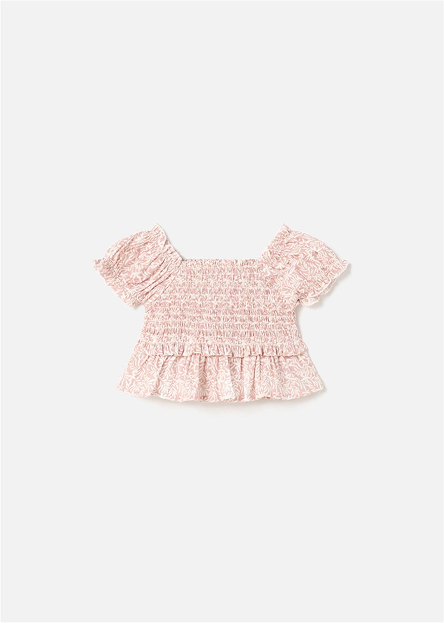 Mayoral Kız Bebek Petekli Bluz Pembe 1193