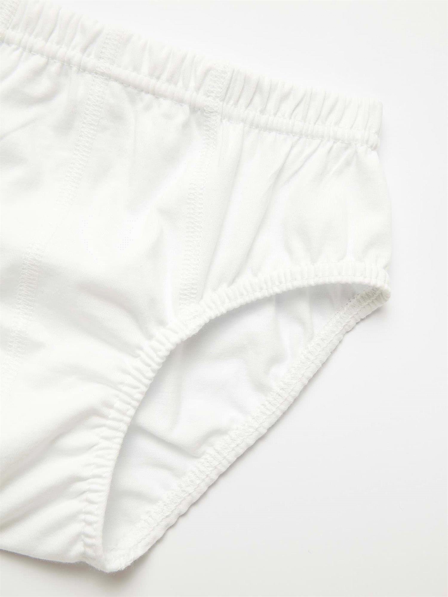 Natuline Erkek Çocuk 3lü Penye Slip Külot Beyaz 2501