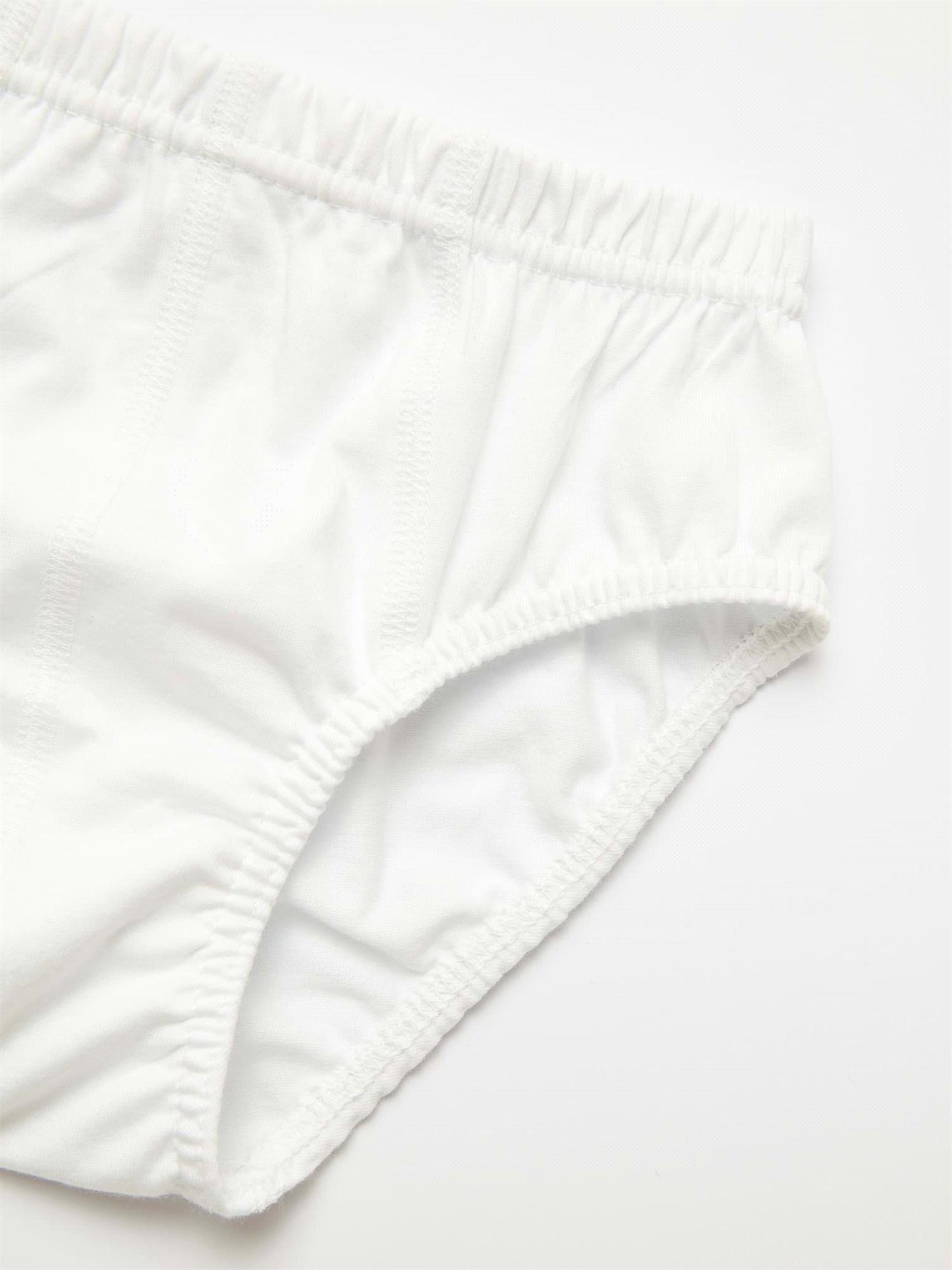 Natuline Erkek Çocuk 3lü Penye Slip Külot Beyaz 2501