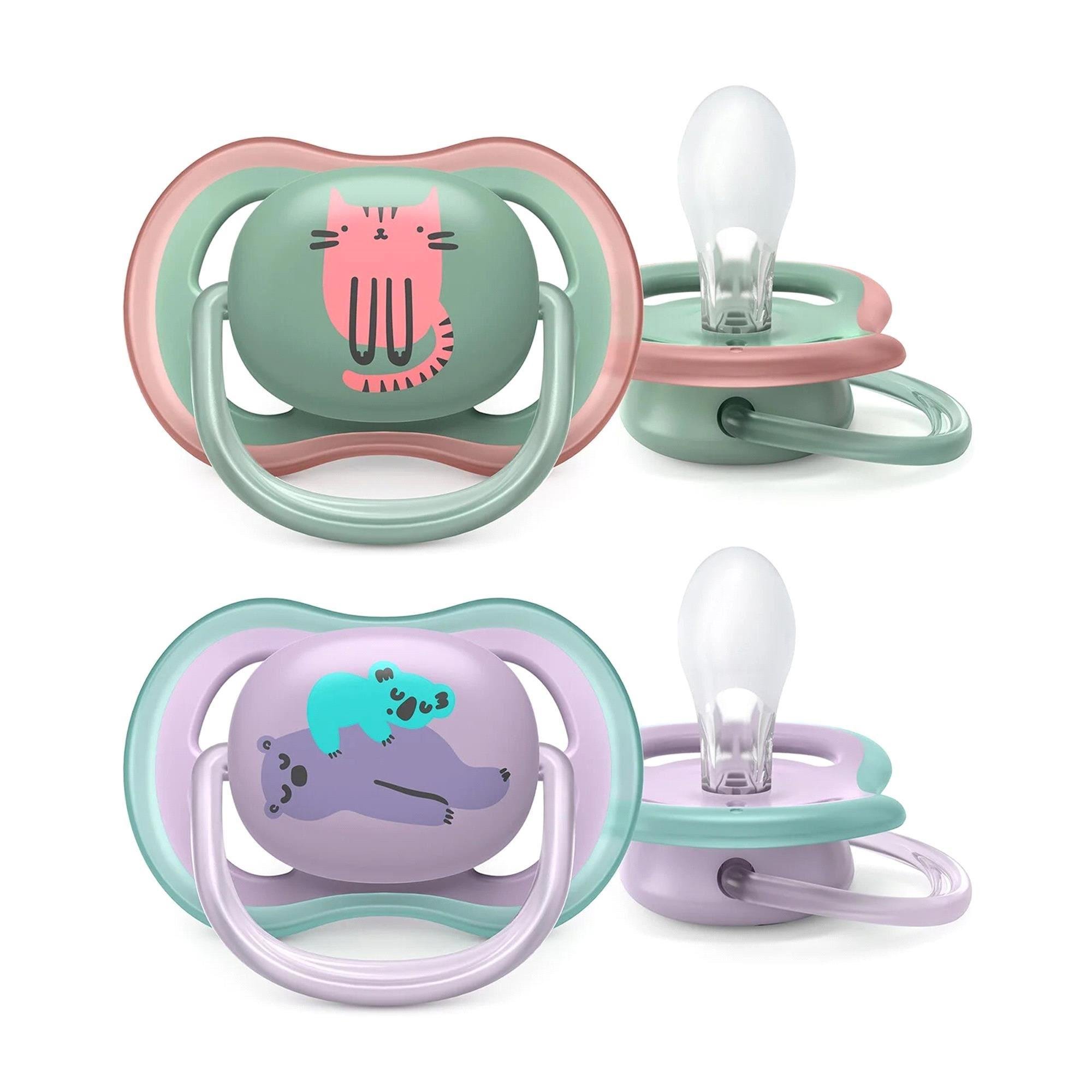 Philips Avent Kız Bebek 2li Ultra Air 6-18 Ay Emzik Scf085/18