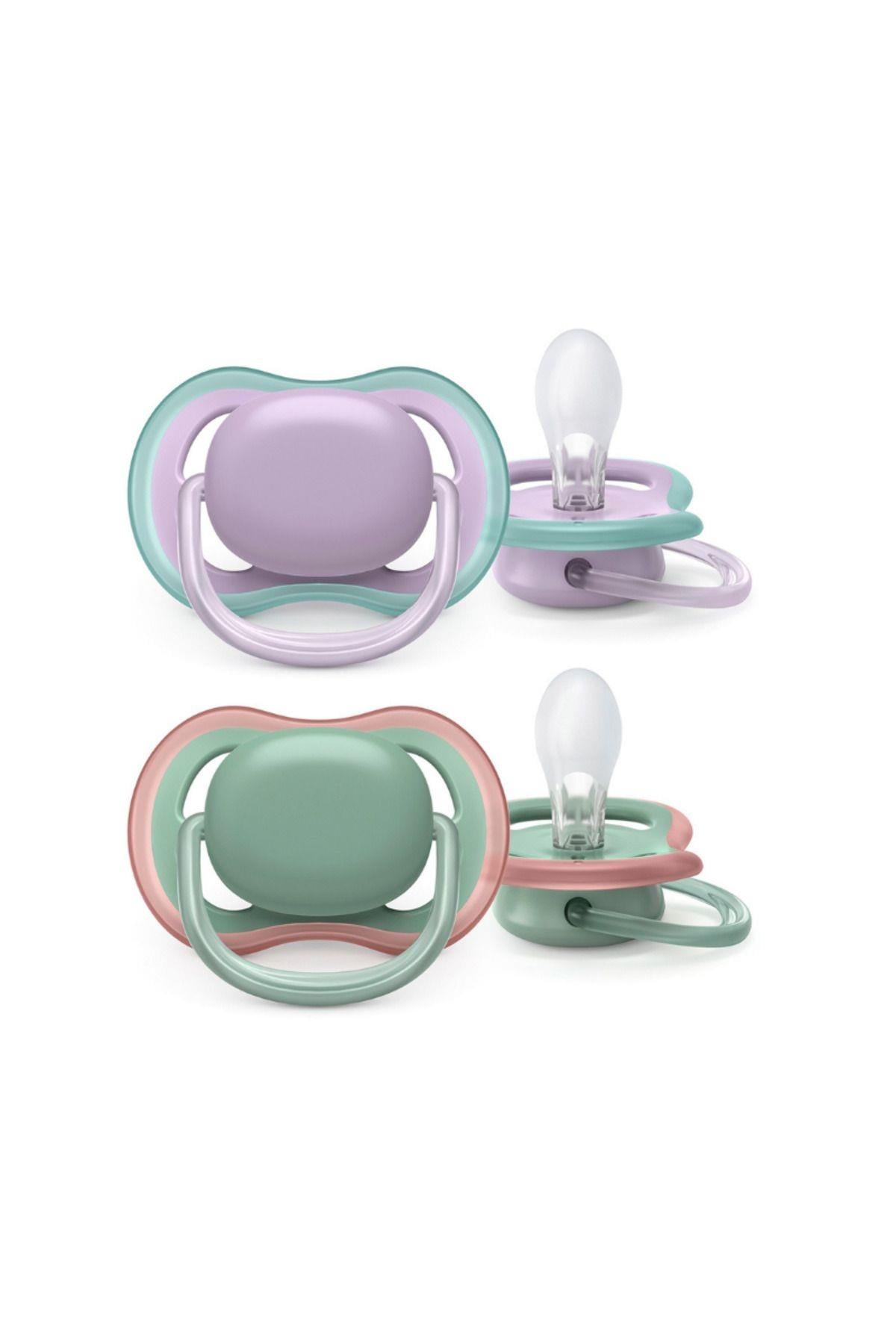 Philips Avent Kız Ultra Air Desensiz Emzik 6-18 Ay Lila SCF085/16
