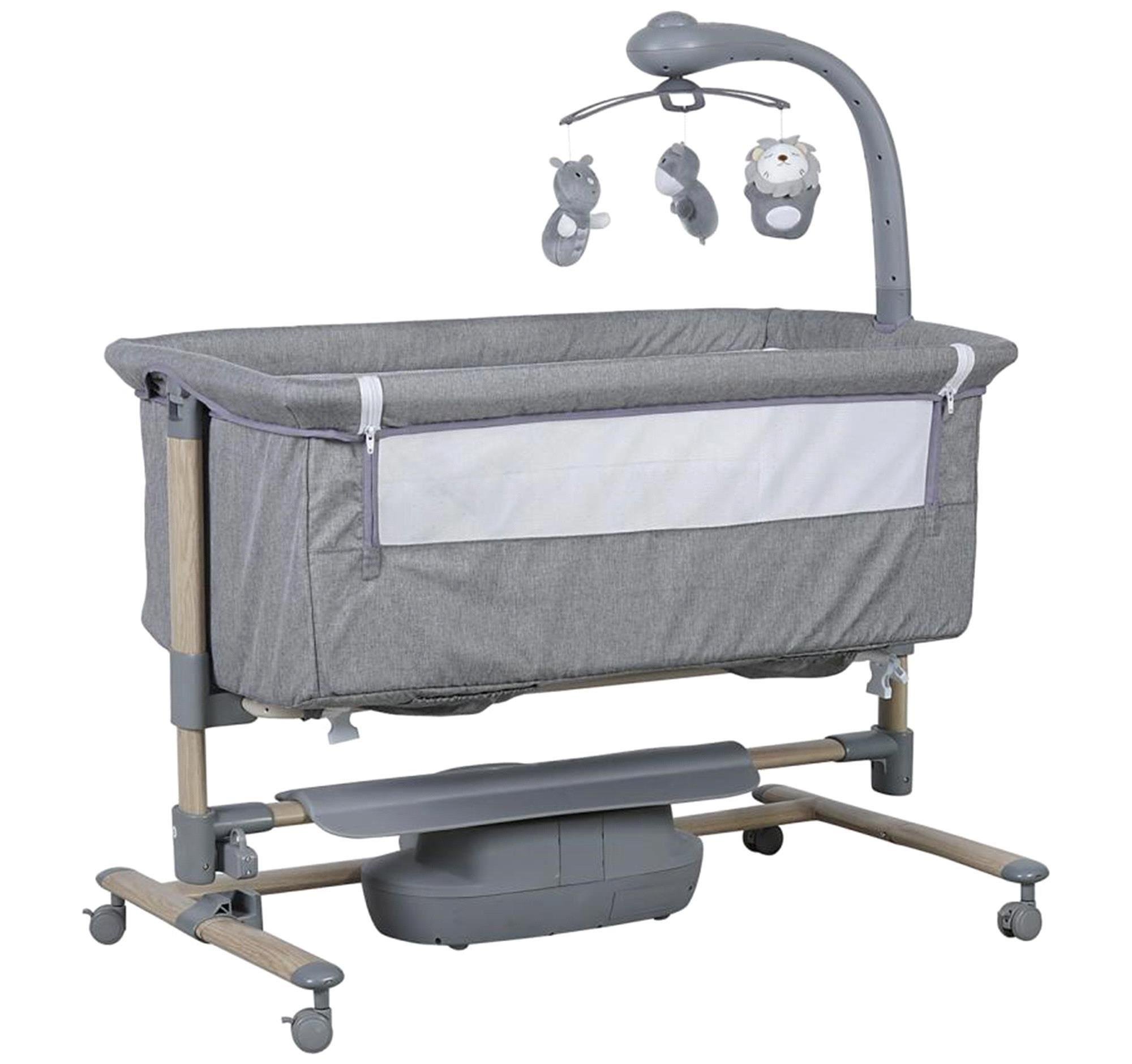 Prego Carmela Elektrikli Anne Yanı Beşik Gri 4091