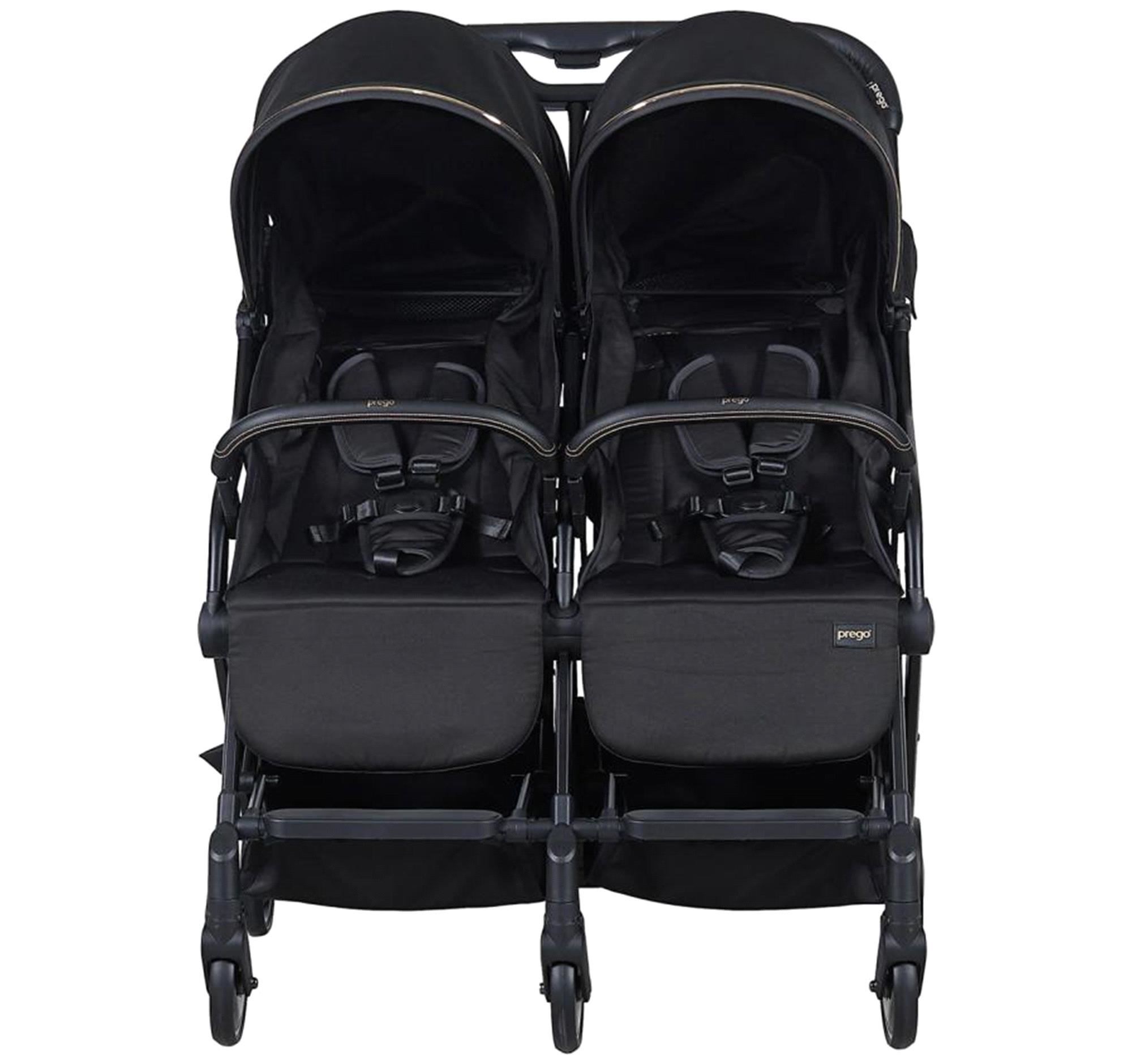 Prego London İkiz Bebek Arabası Siyah 2236