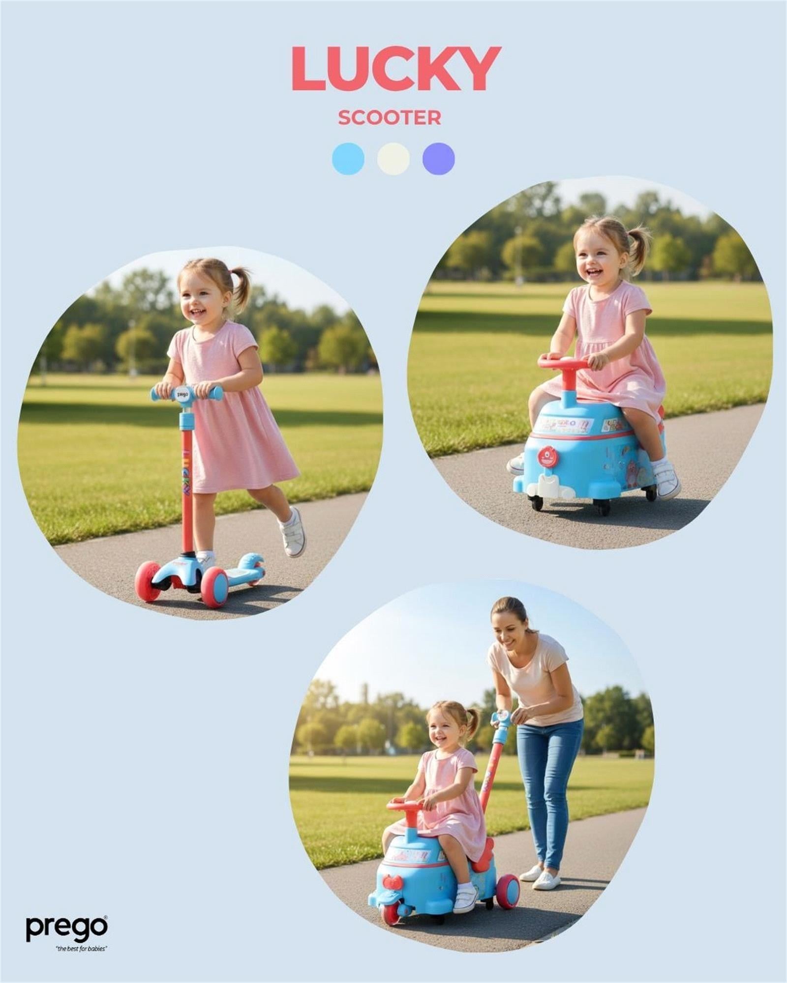 Prego Lucky Scooter Mavi L809