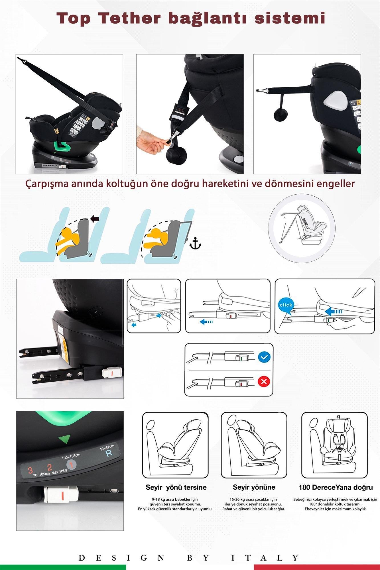 Prego Tronfix Isize Oto Koltuğu Siyah Q9004