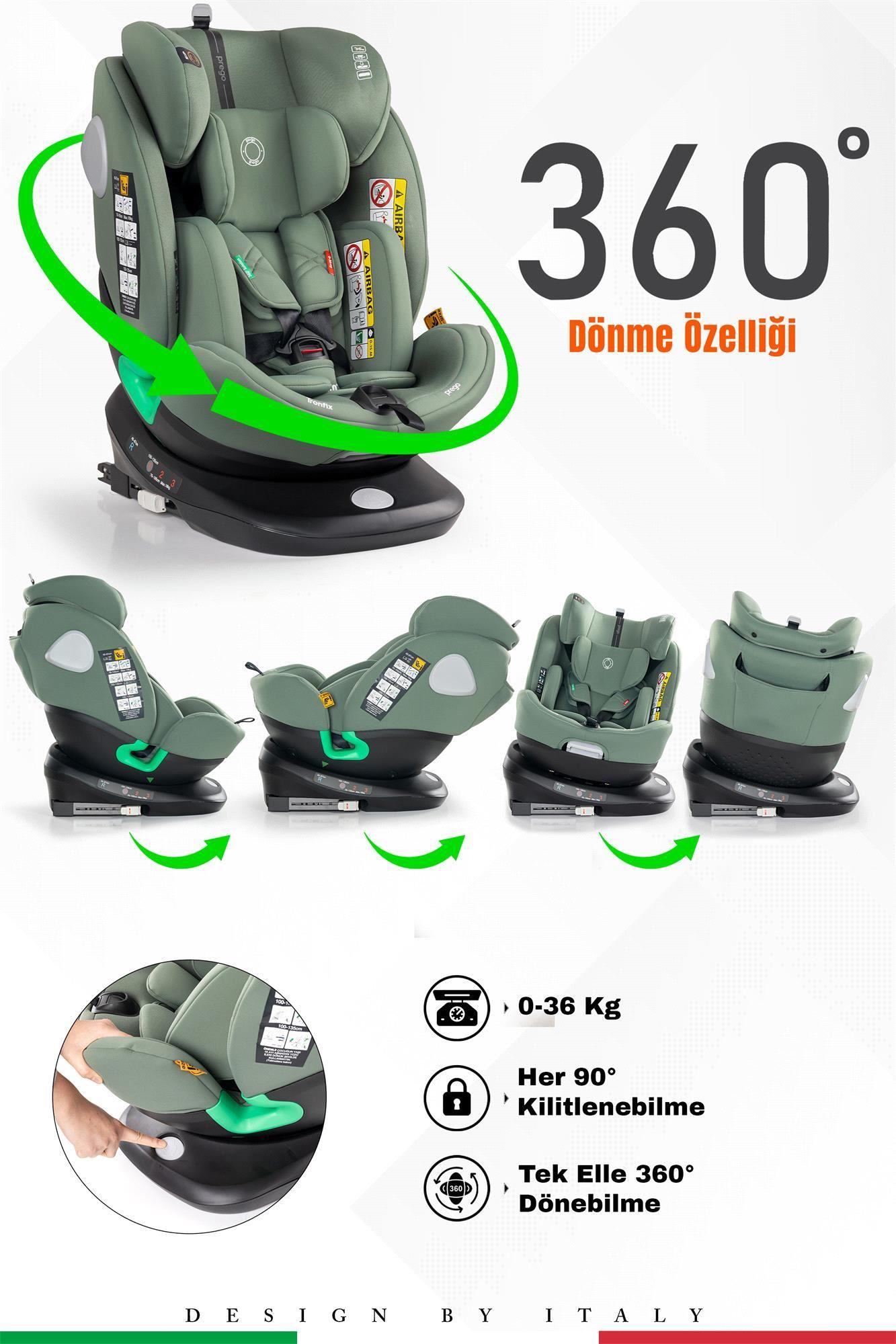 Prego Tronfix Isize Oto Koltuğu Yeşil Q9004