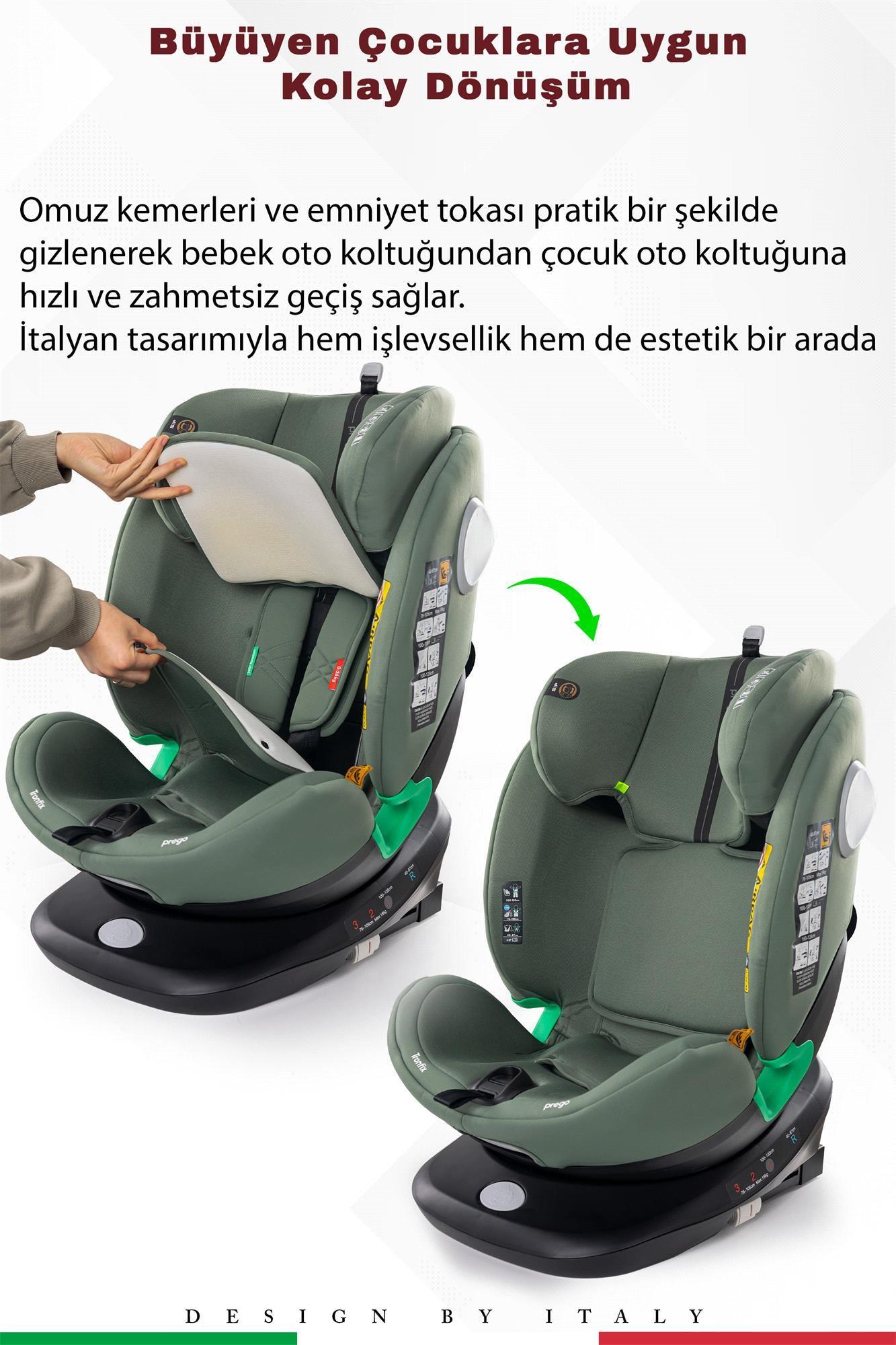 Prego Tronfix Isize Oto Koltuğu Yeşil Q9004
