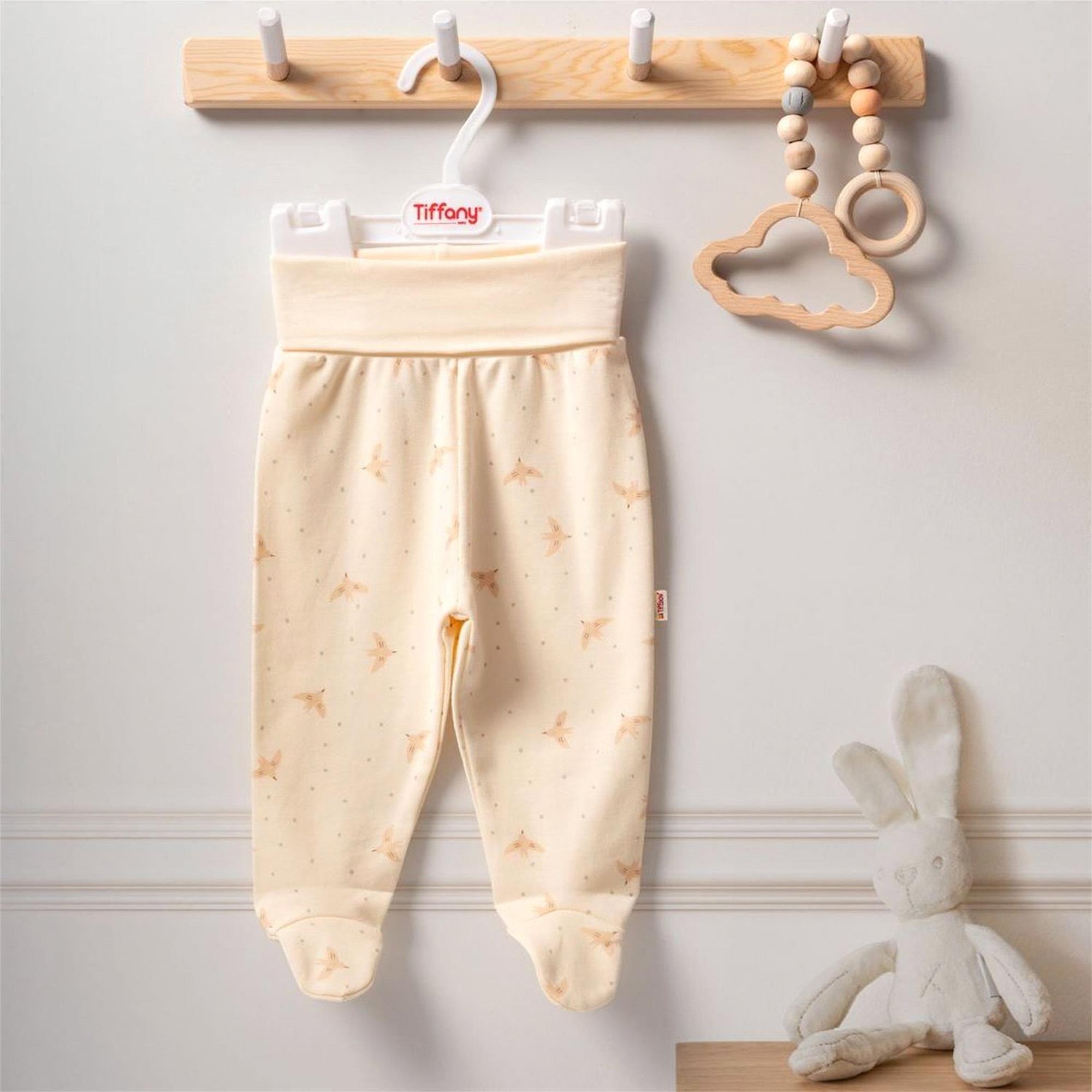 Tiffany Baby Bebek Organik Bird Theme Patikli Alt Ekru 24007