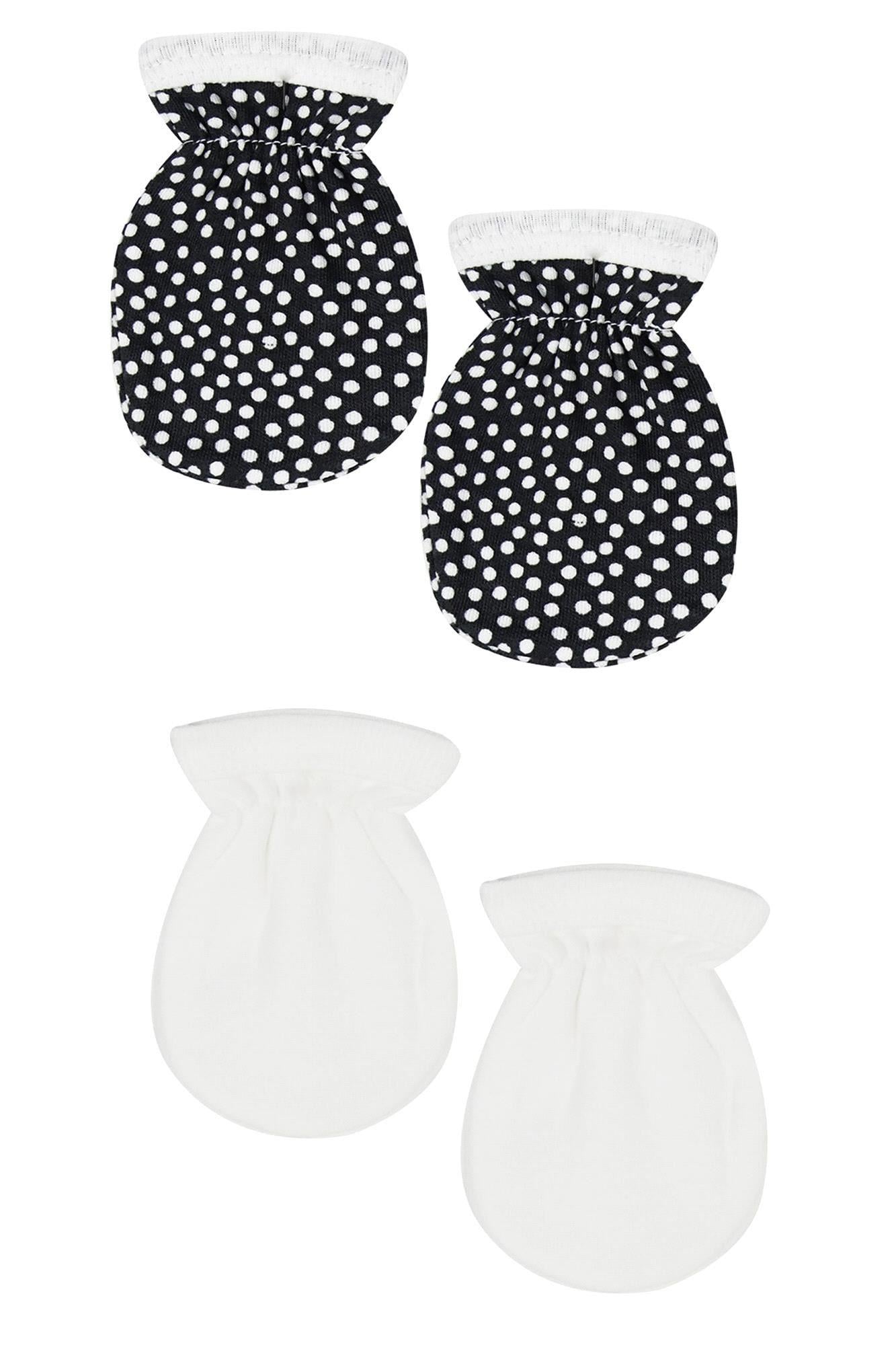 Tiffany Baby Kız Bebek 2li Eldiven Ekru/Füme 1417