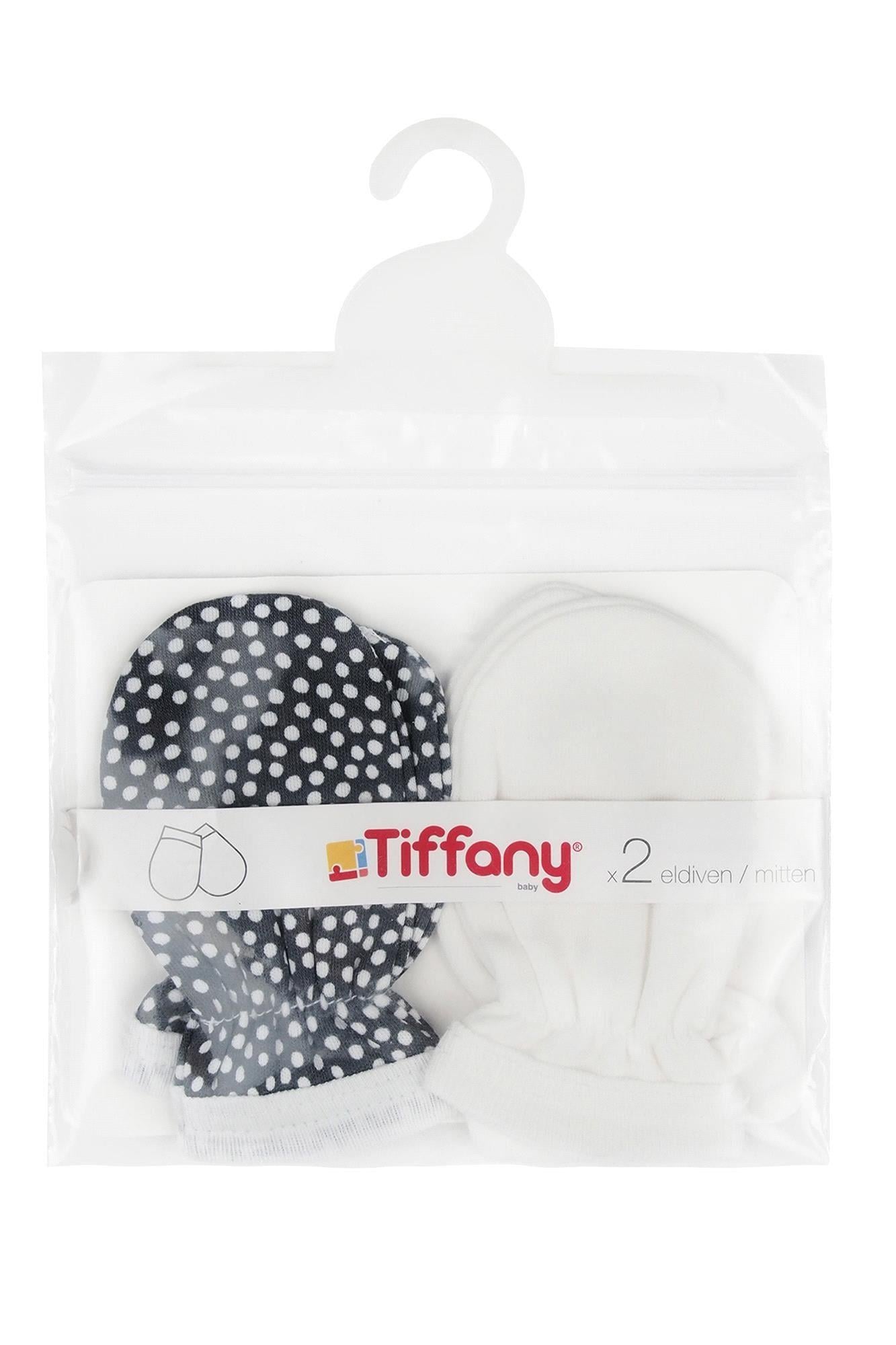 Tiffany Baby Kız Bebek 2li Eldiven Ekru/Füme 1417