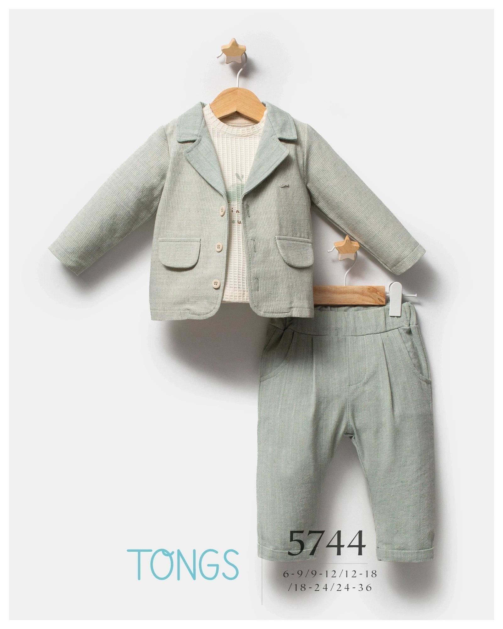 Tongs Baby Erkek Bebek Sailing Soul 3'lü Takım Yeşil 5744